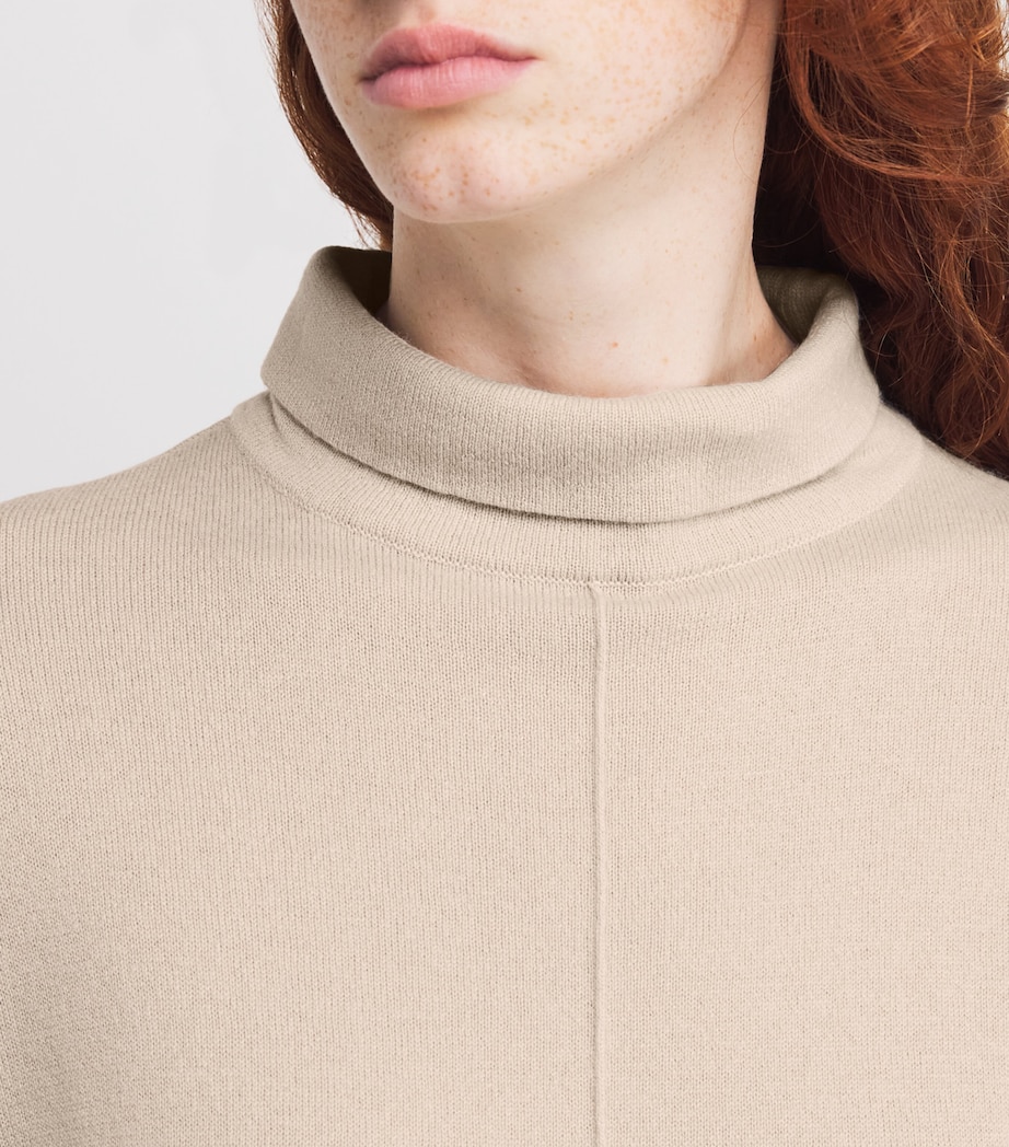 Wool-Cashmere Roll-Neck Sweater BEIGE Image 6