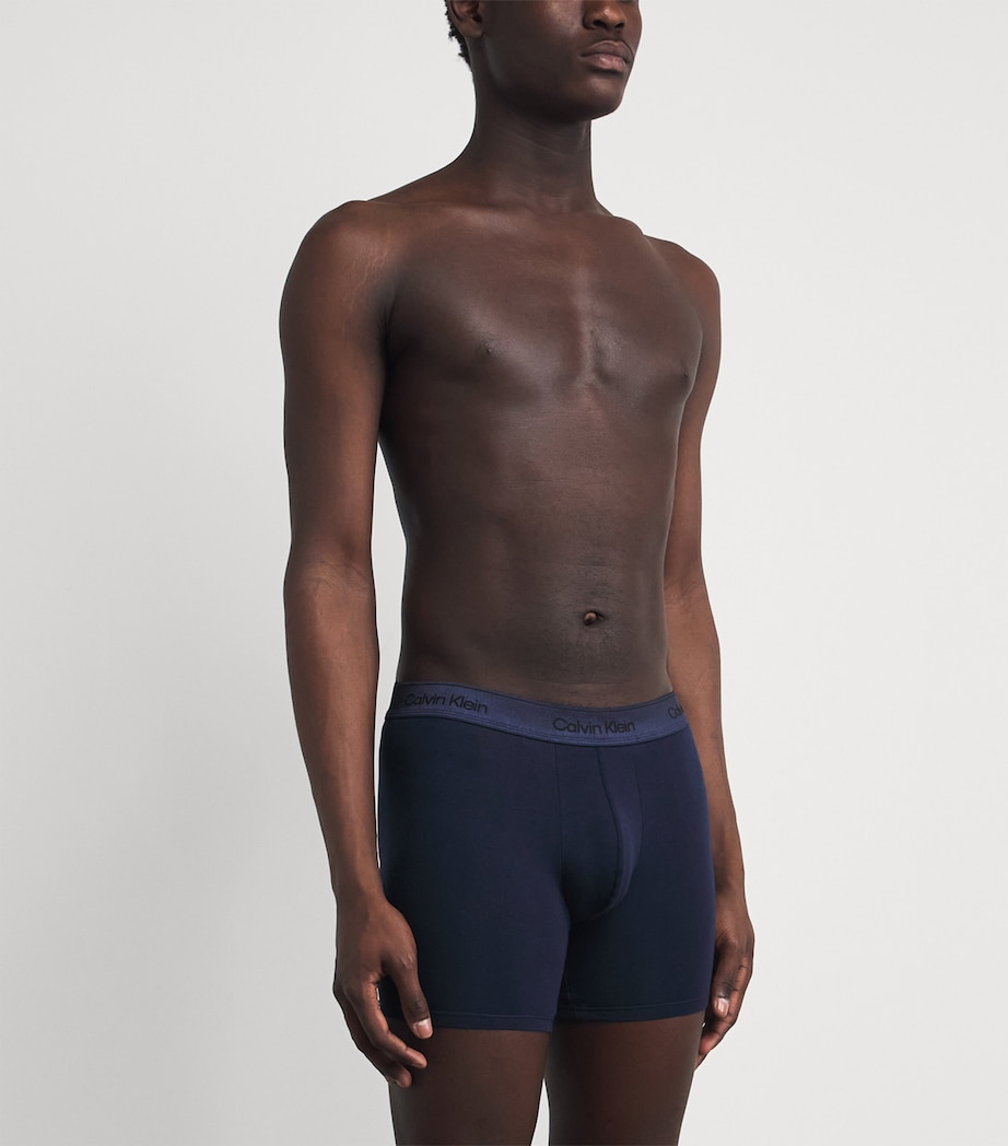 Calvin Klein Mens Stretch-Cotton Icon Star Boxer Briefs (Pack of 3) Sl/crm/grey Image 2
