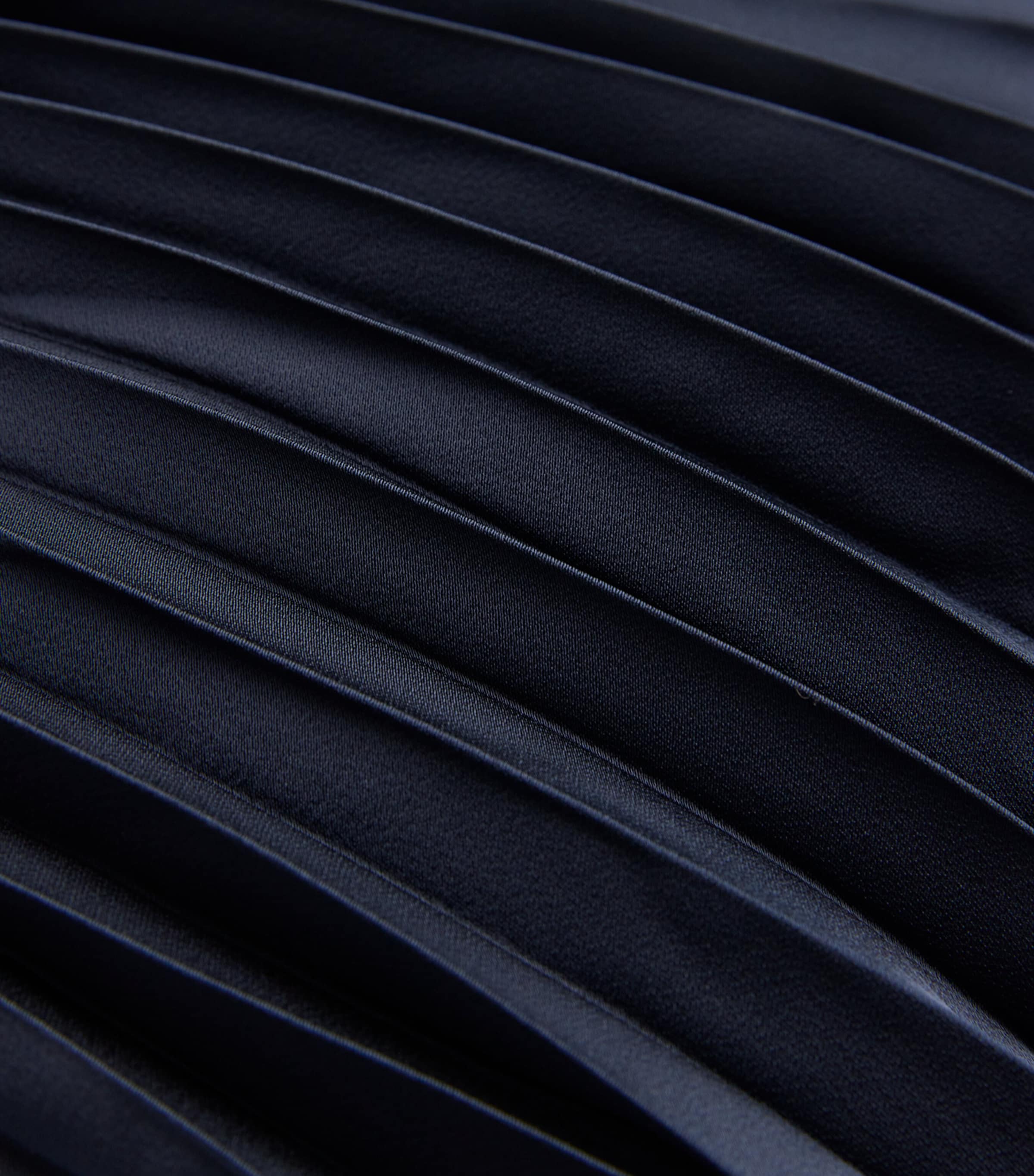 Pleated-Skirt Polo Mini Dress NAVY Image 5