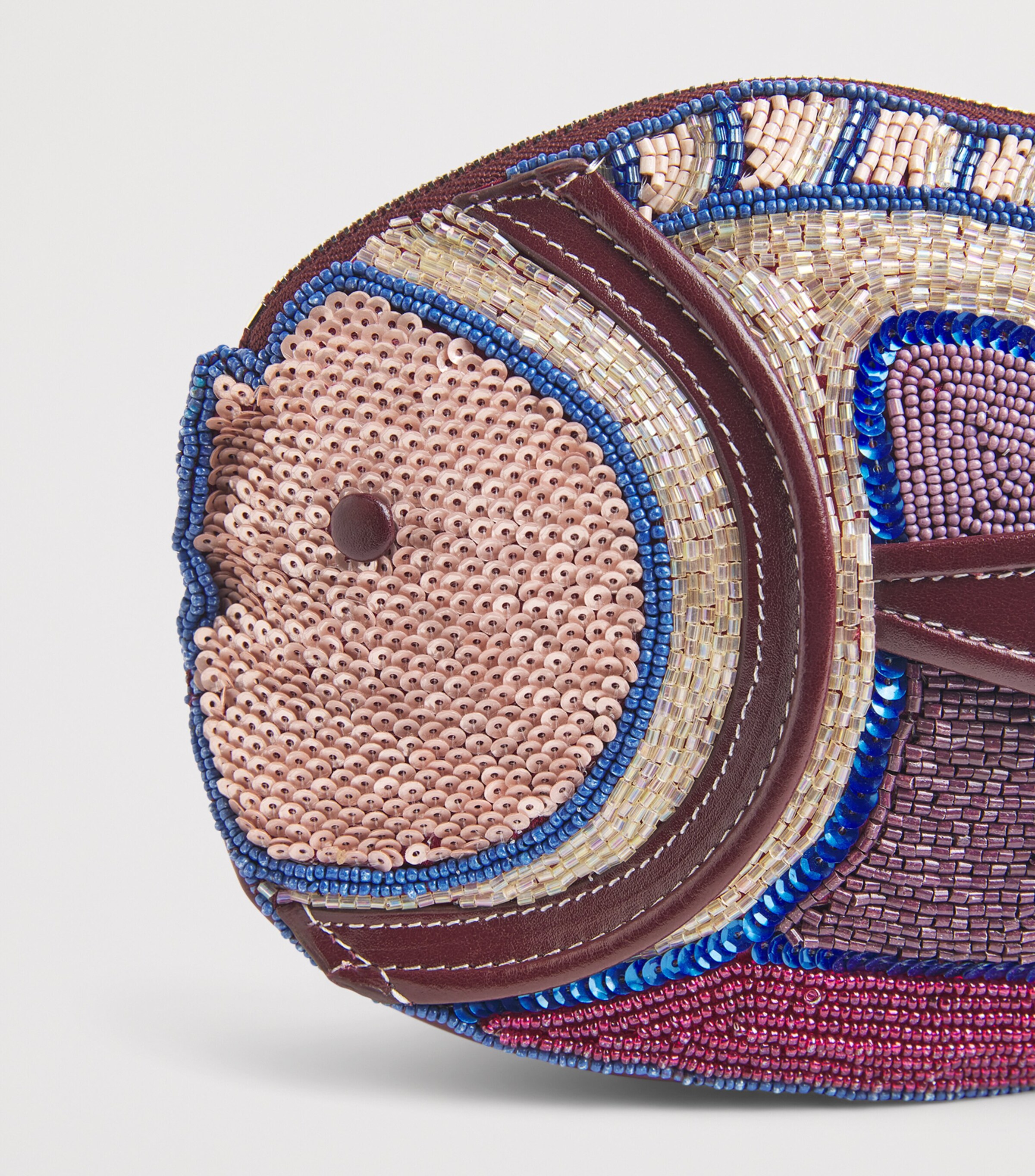 STAUD Beaded Pesce Clutch Bag Ultr Ultraviolet Image 6