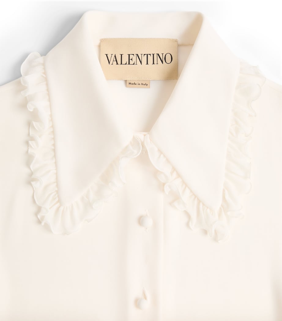 Silk Frilled Shirt A03 Image 4