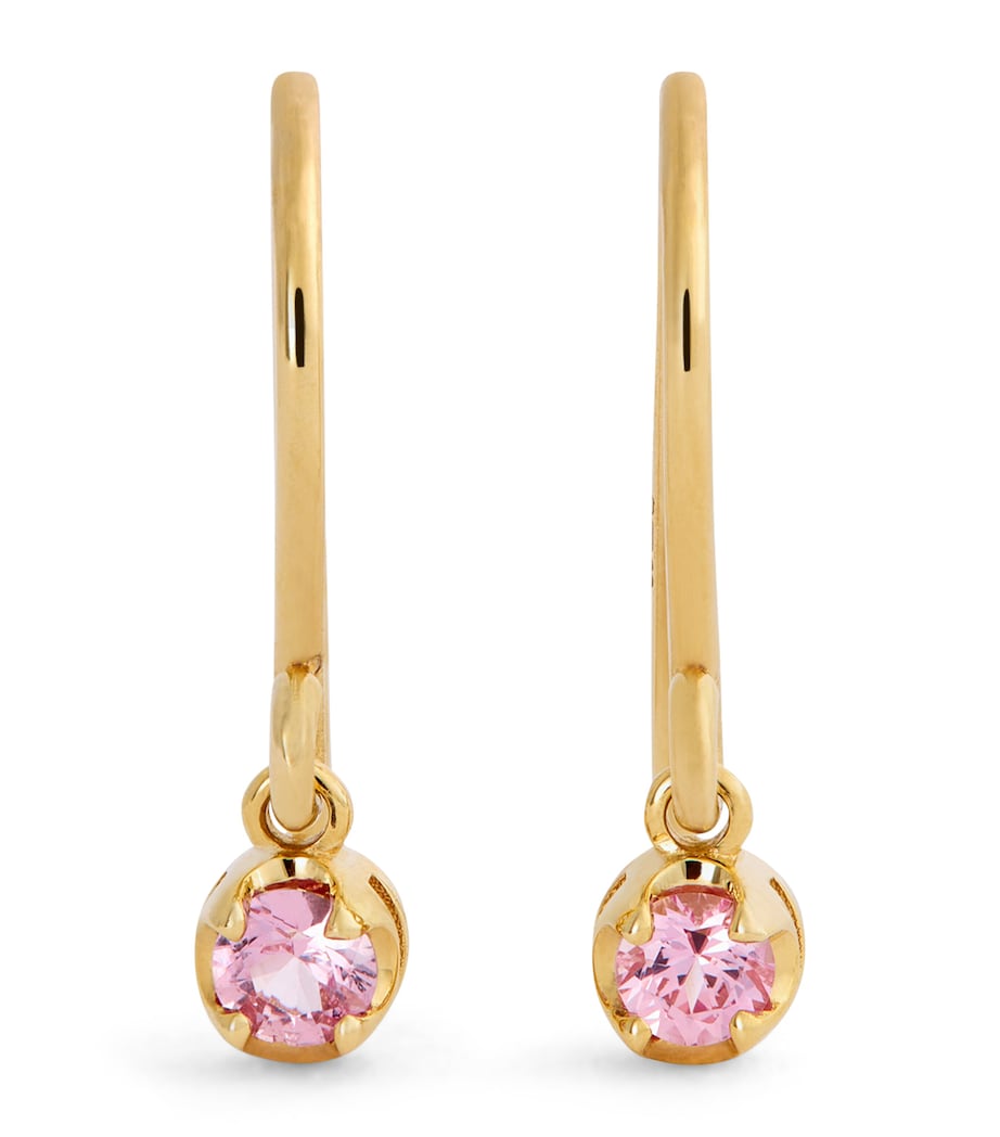 Yellow Gold and Sapphire Edith Drop Earrings YELLOW GOLD Image 1