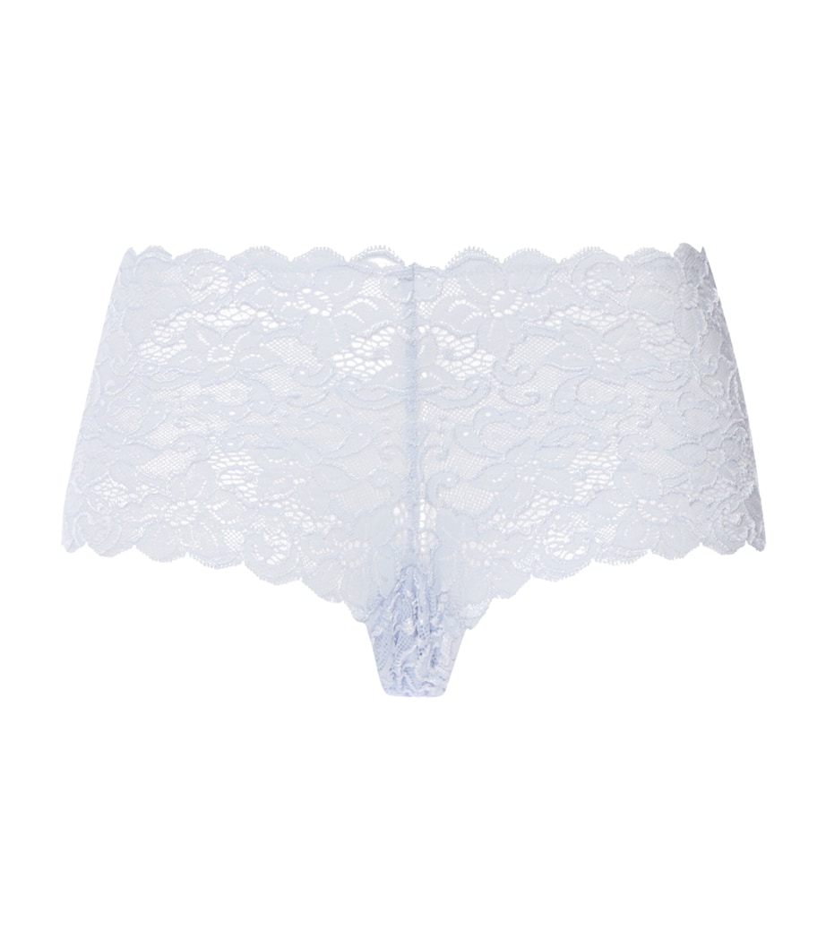 Hanro Womens Lace Moments Maxi Briefs Blue Dove Image 1