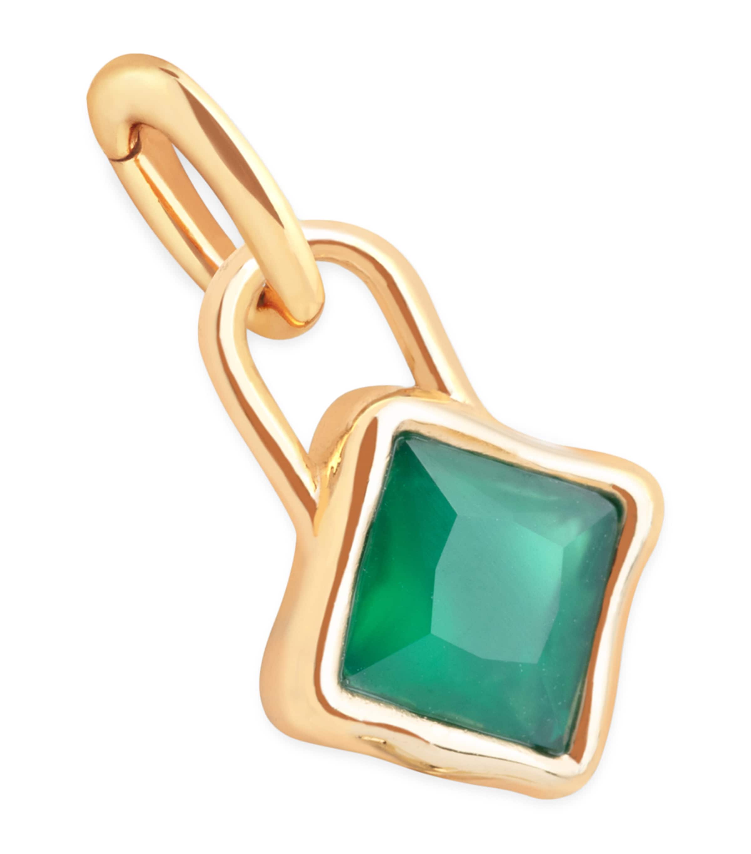 Astrid & Miyu Gold-plated May Birthstone Charm In Gold