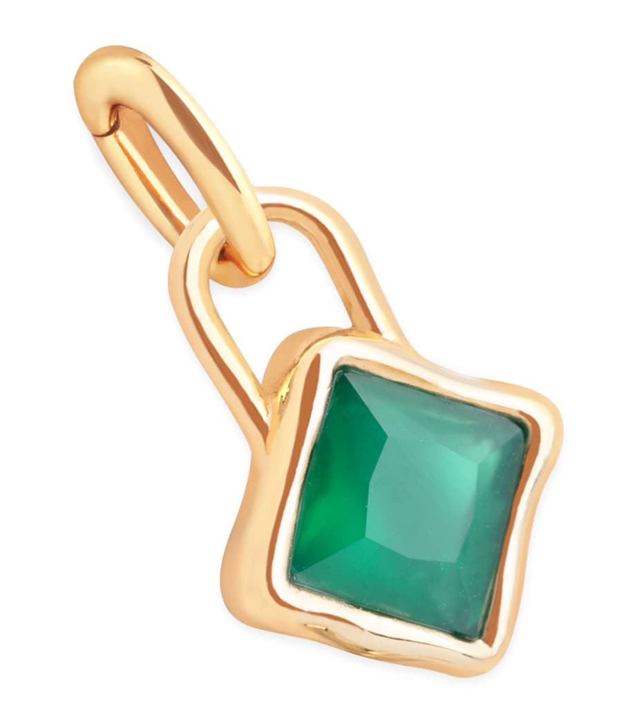 Gold-Plated May Birthstone Charm GOLD Image 1