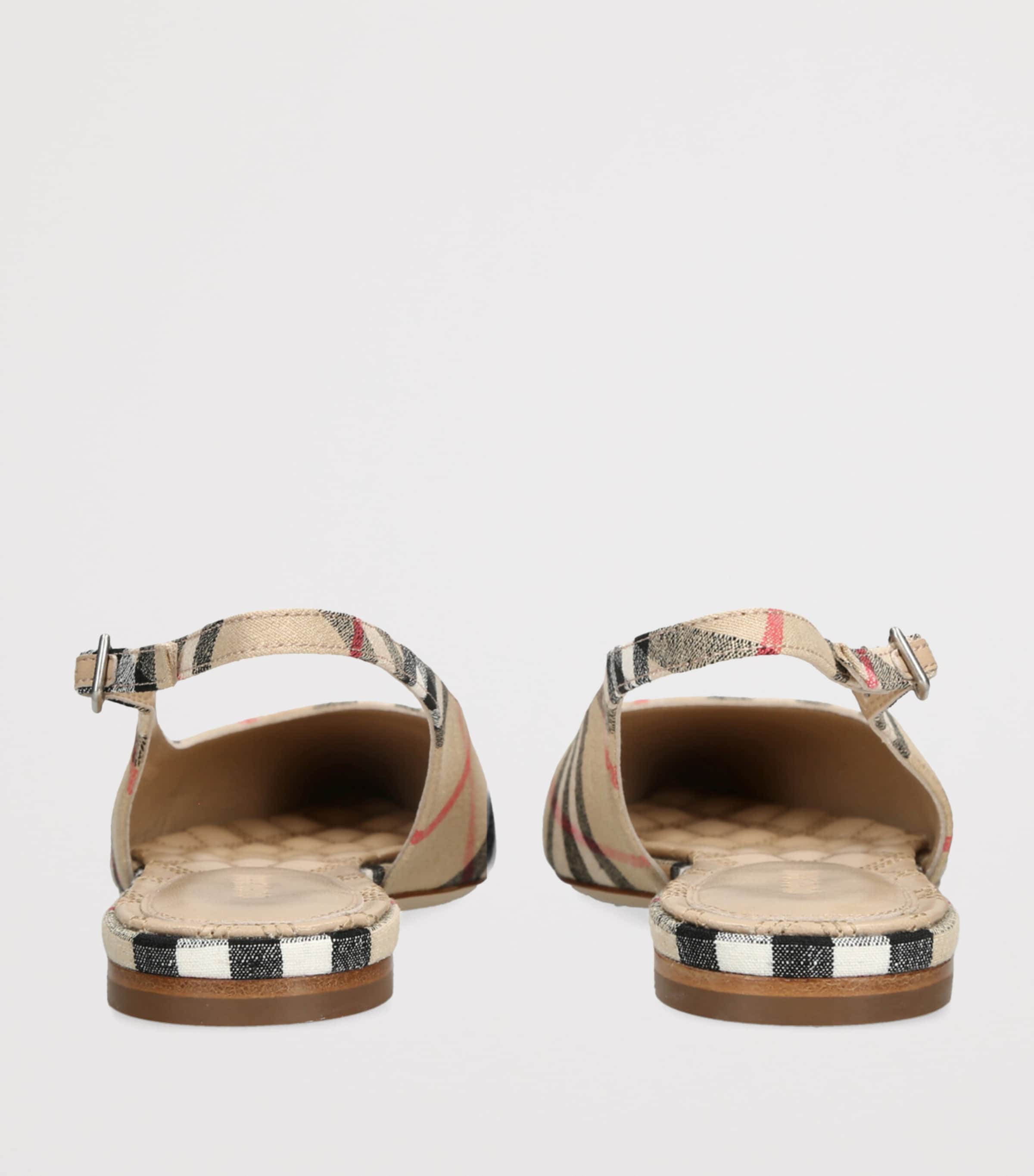 Burberry LF Dame Slingback Flats | Harrods UK