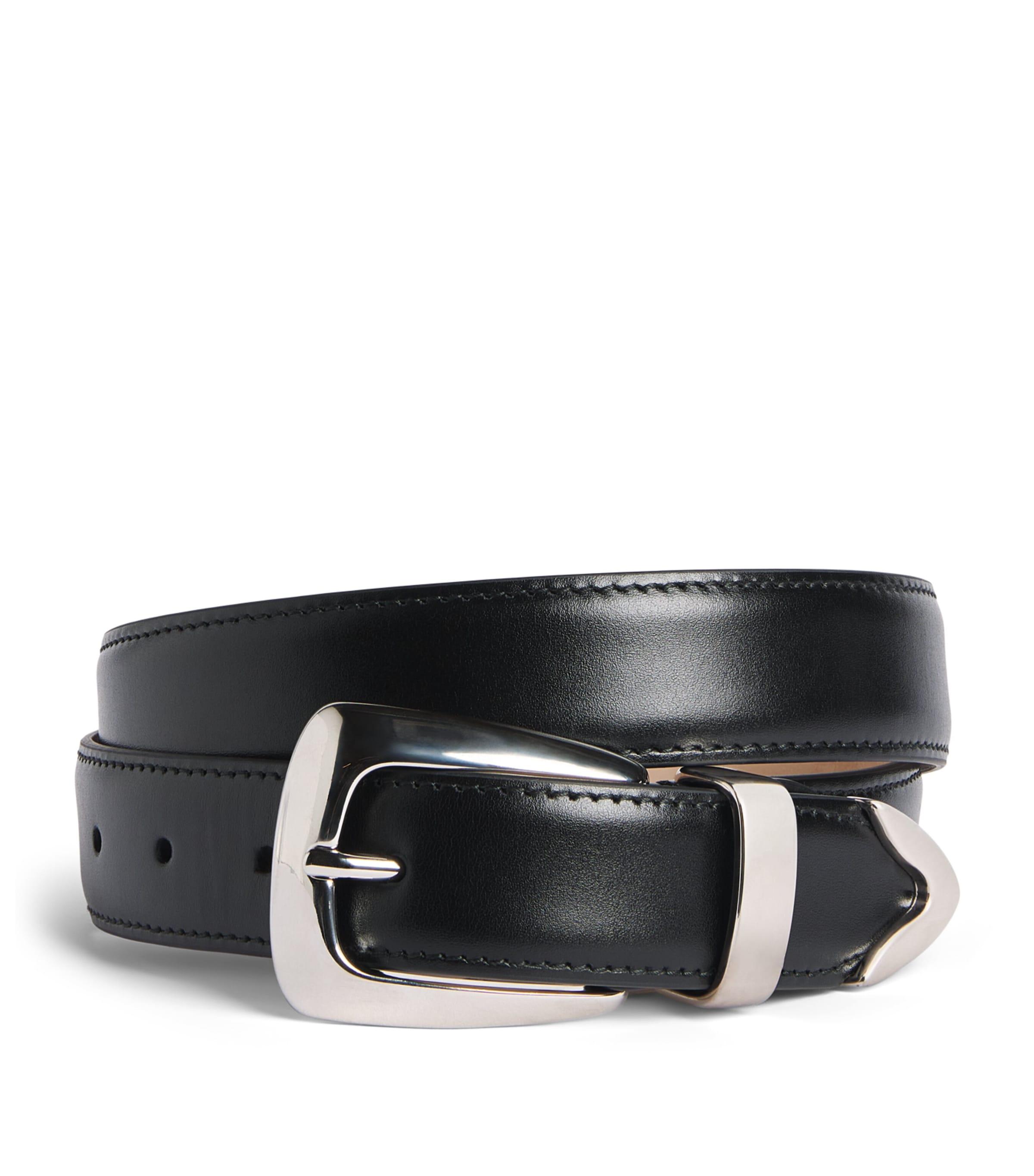 Khaite Leather Benny Belt Black Image 1