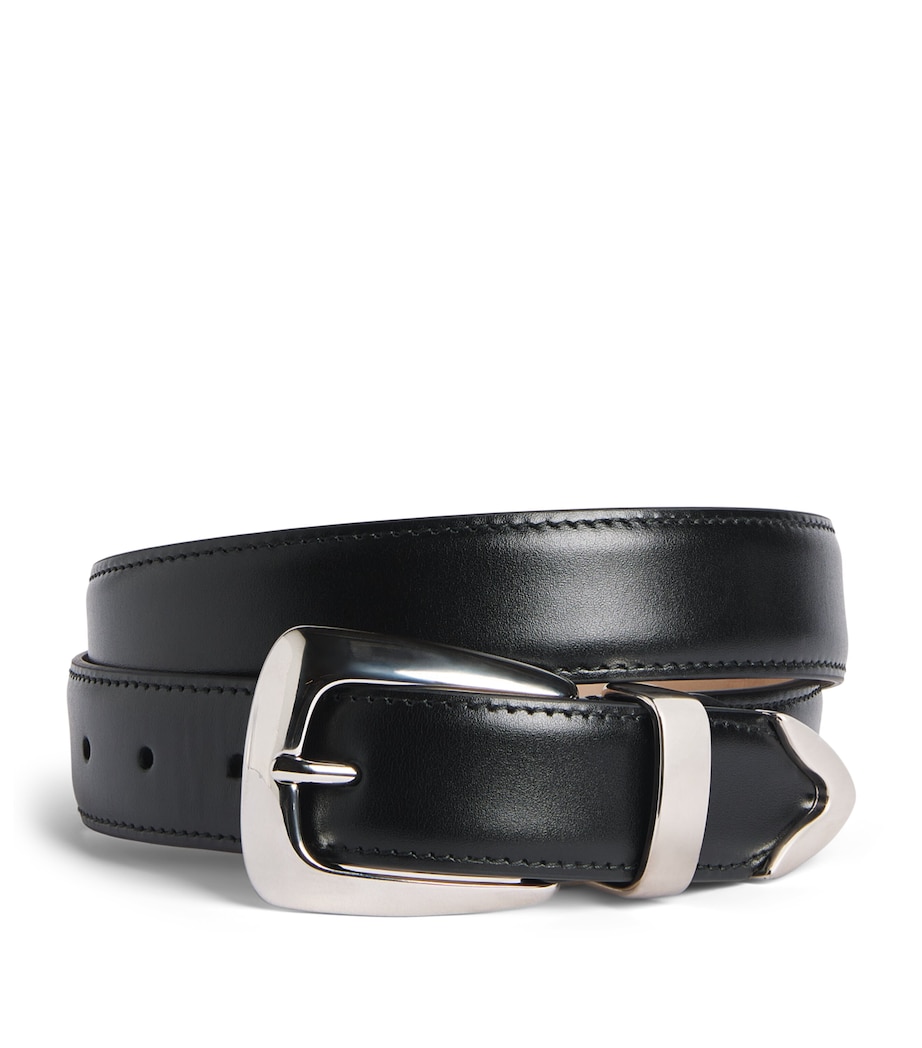 Khaite Leather Benny Belt Black Image 1