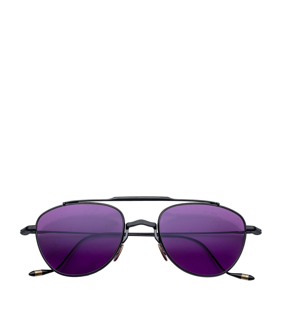 Jacques Marie Mage Titanium Flynn Aviator Sunglasses Spider Image 1
