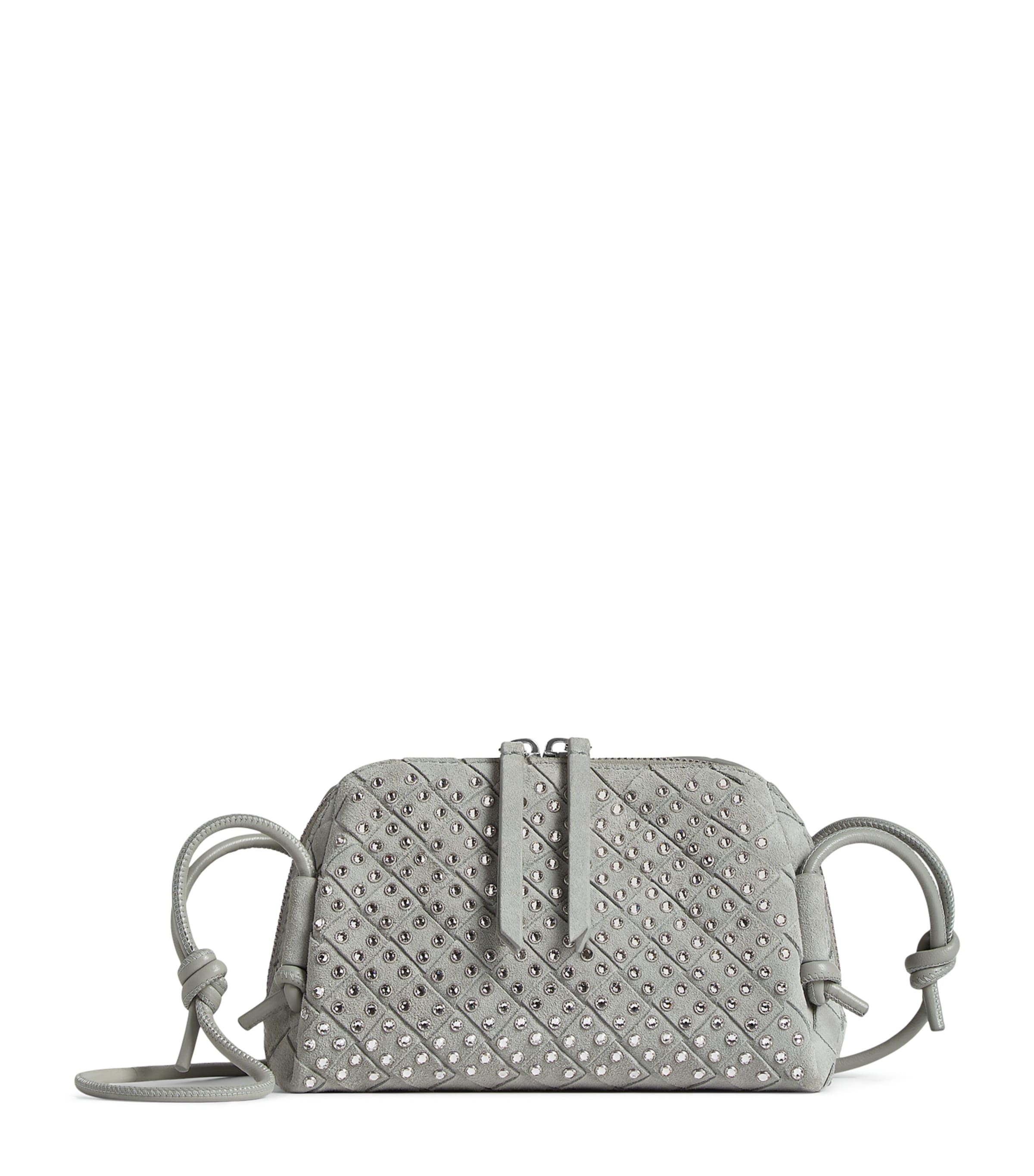 Bottega Veneta Suede Embellished Concert Pouch Image 1