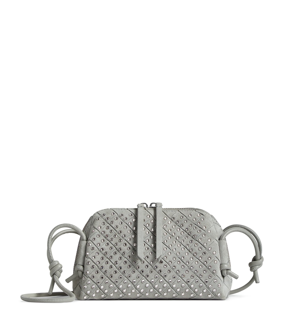 Bottega Veneta Suede Embellished Concert Pouch Image 1