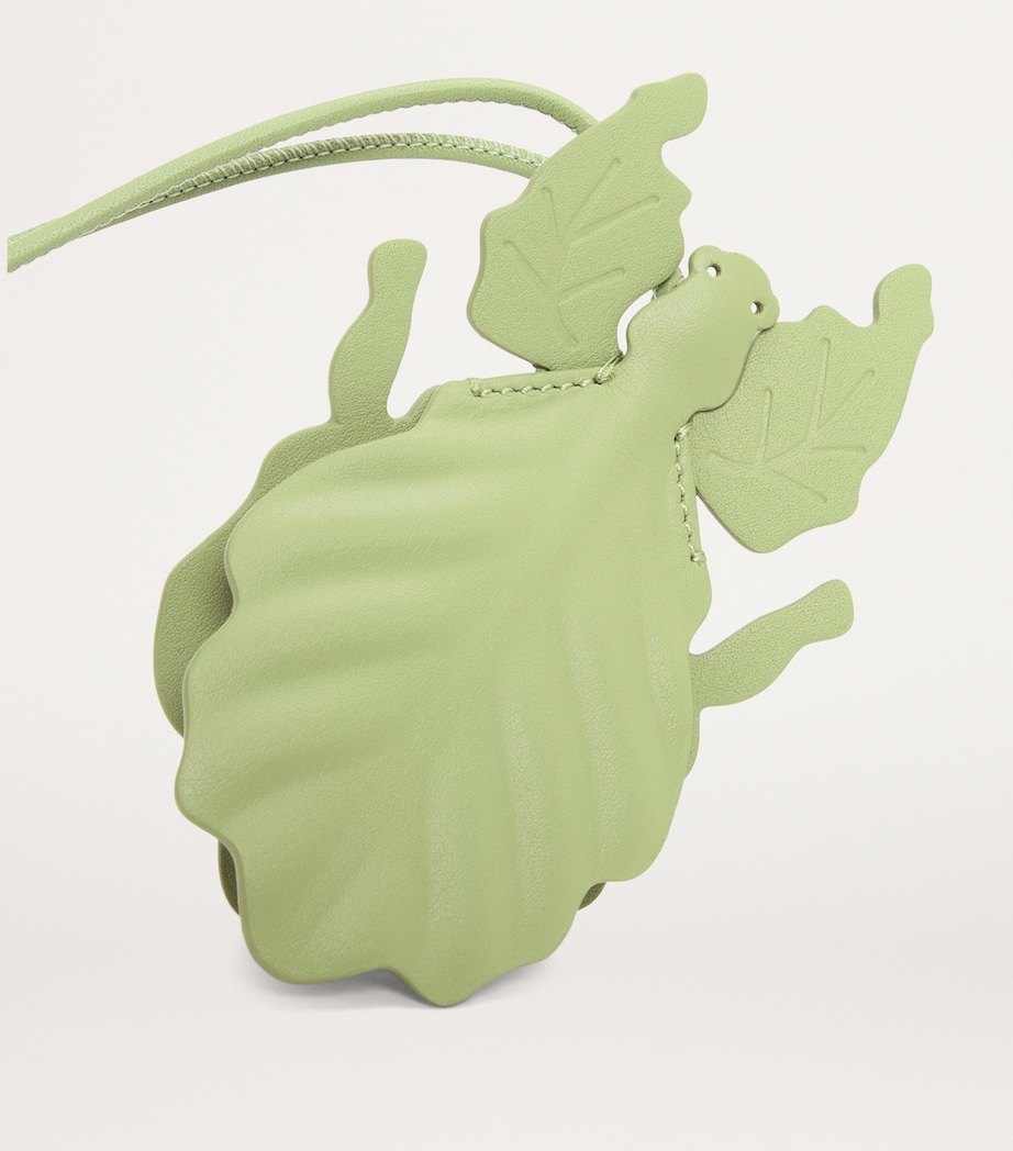 Leather Leaf Insect Charm LIGHT PEAR Image 2