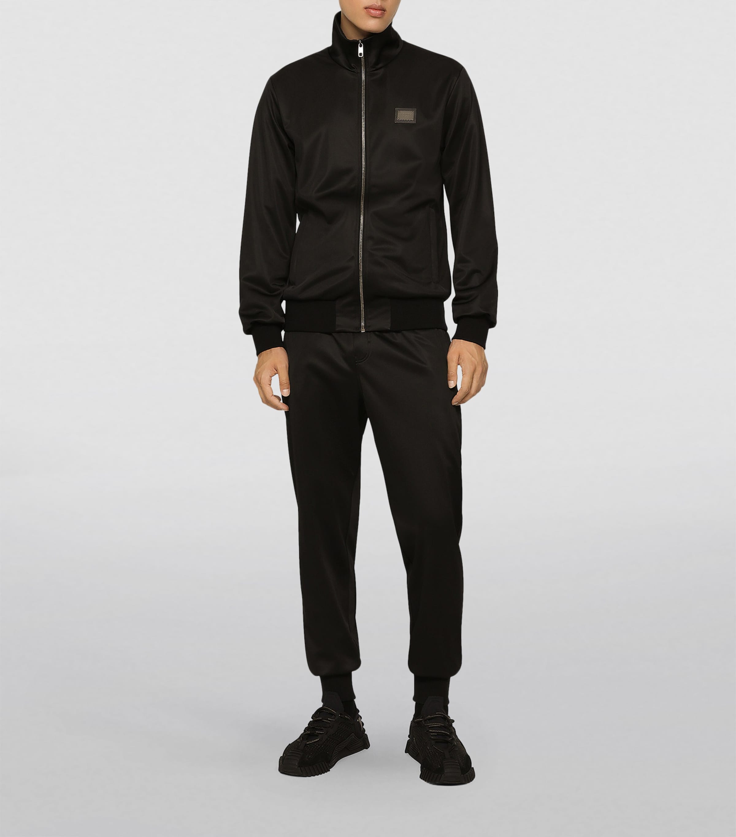 DOLCE & GABBANA テホション フォルトオハ トッフ トトハック ブラックのメンズ ショッピングバッグ カーフスキン レリーフ