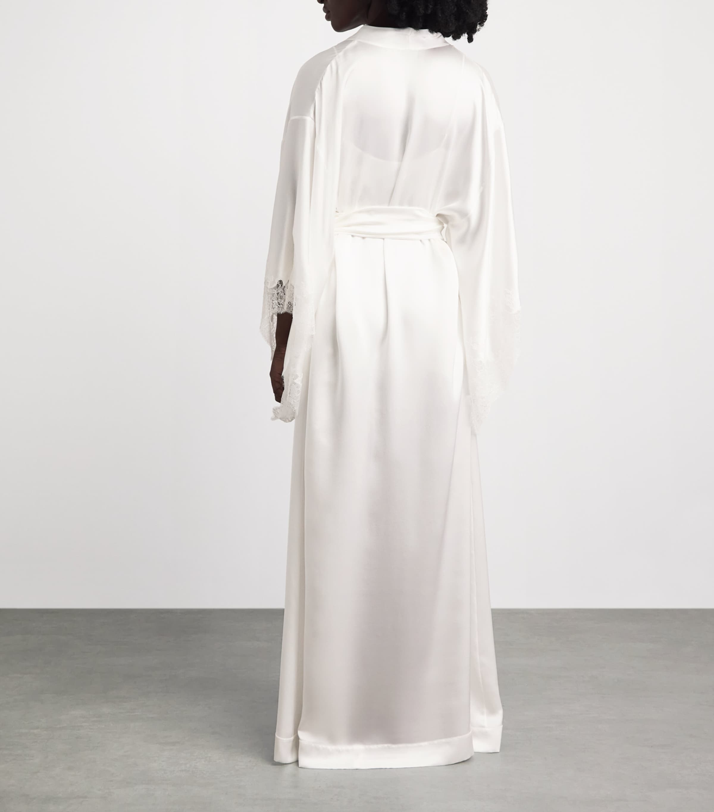 Carine Gilson Womens Short Silk Cérès Robe Nat/nat Image 4