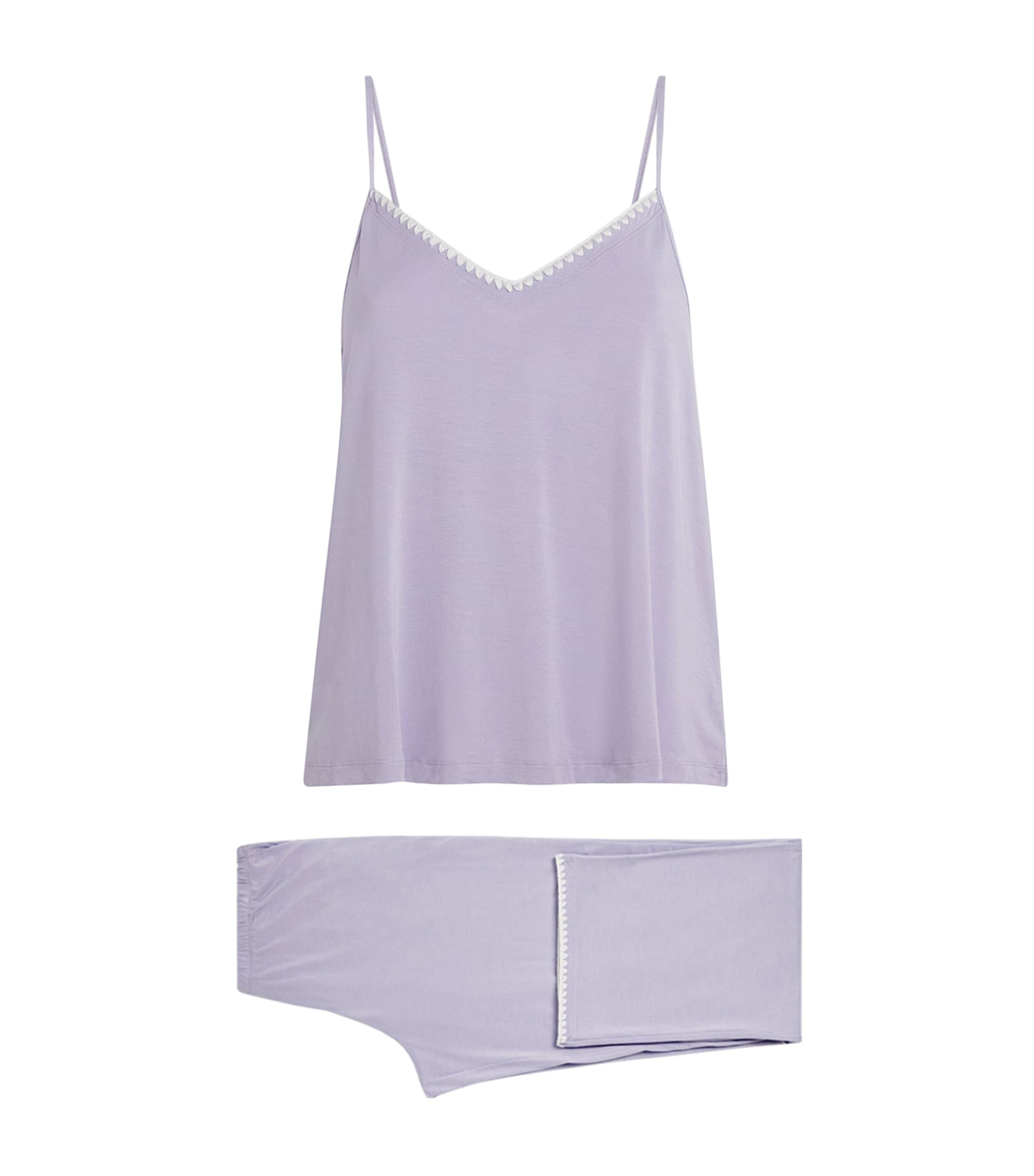 Eberjey Womens Frida Pyjama Set Ldiv Lavender D Image 1