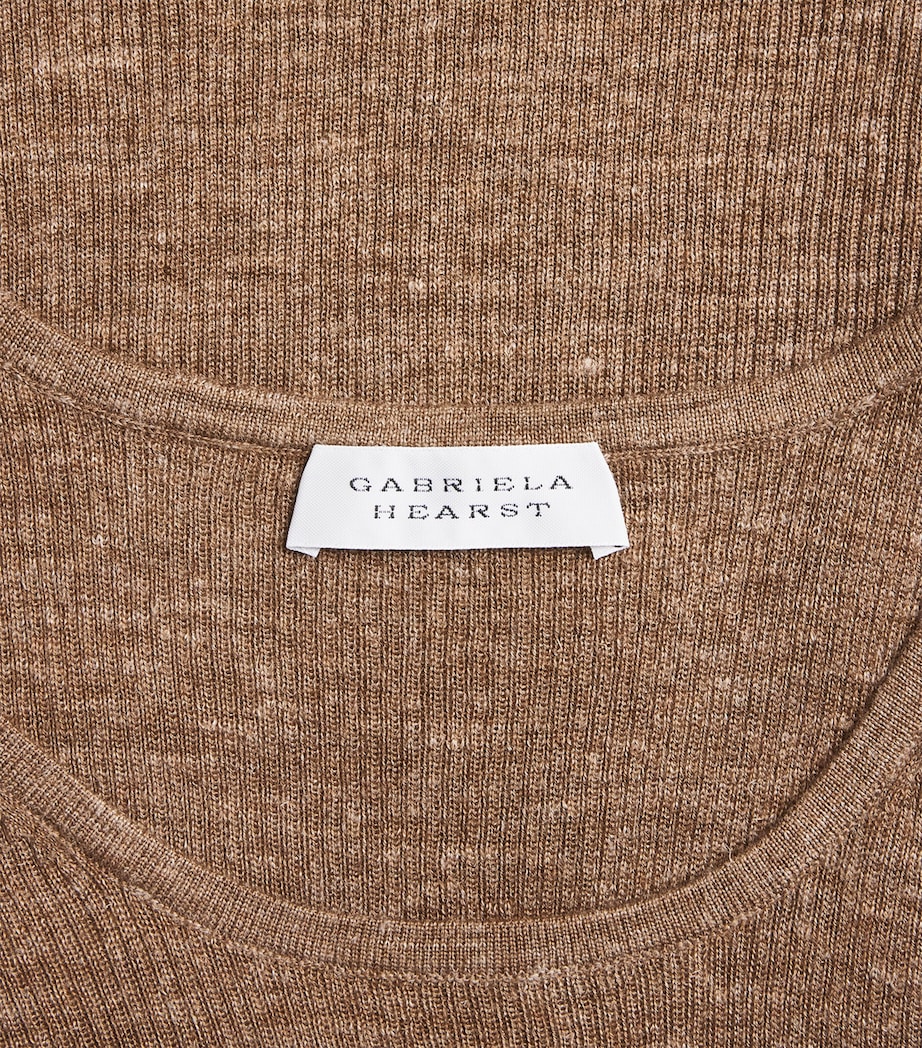 Gabriela Hearst Womens Cashmere-Silk Cinxia Tank Top Cht Chestnut Image 6