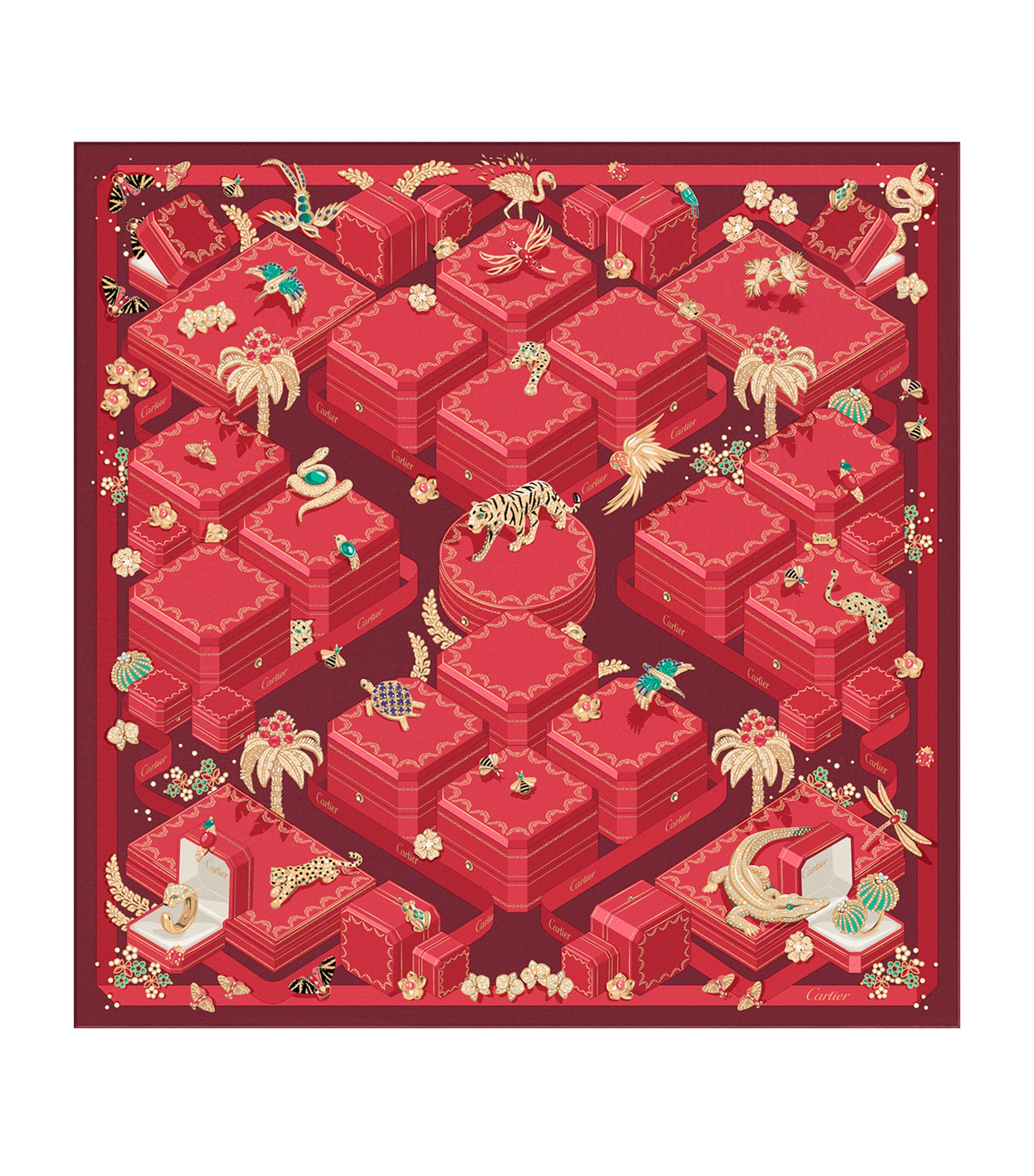 Silk Jewellery Boxes Scarf