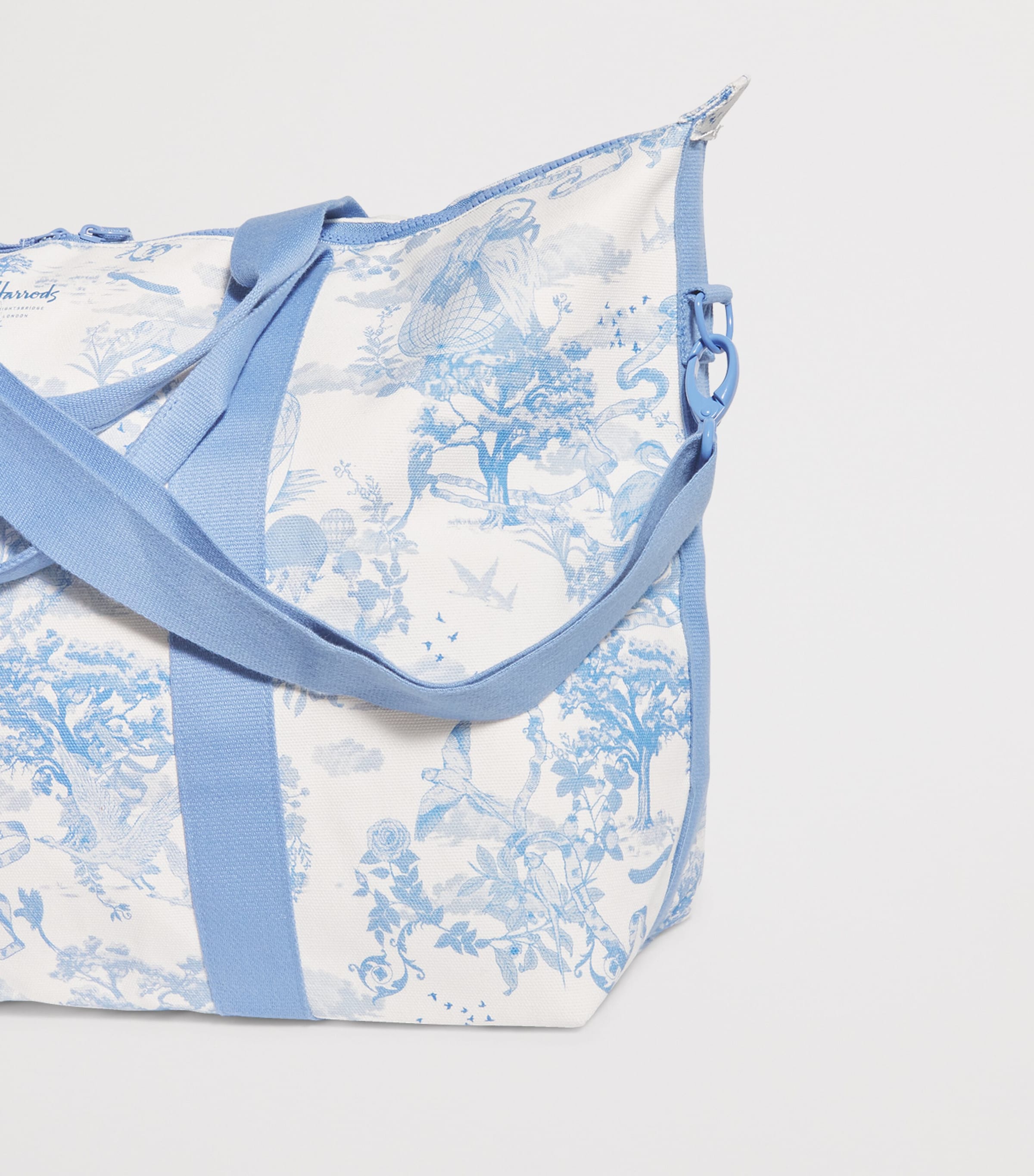 Toile Overnight Packable Bag and Pouch Set BLUE Image 4