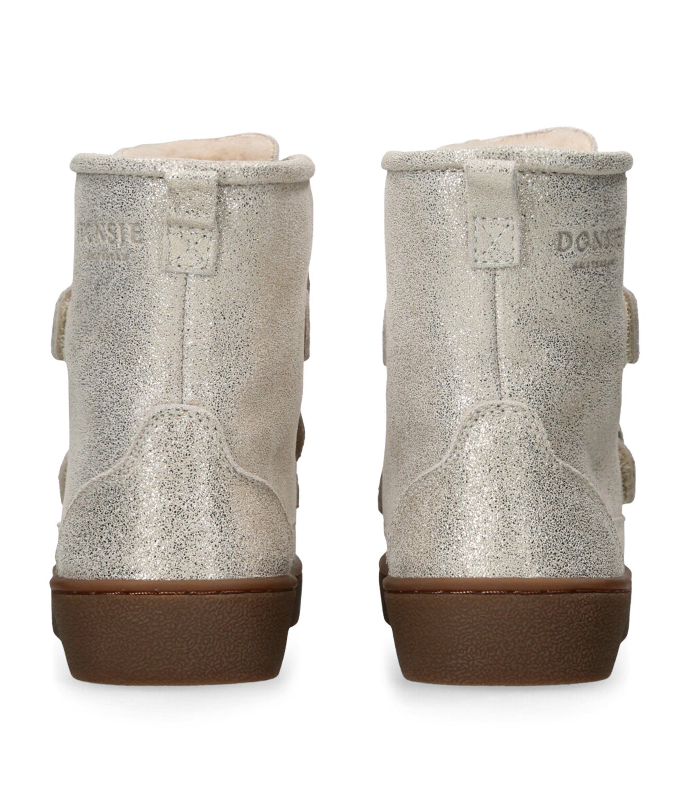 Donsje Leather Metallic Isa Boots Silver Image 2