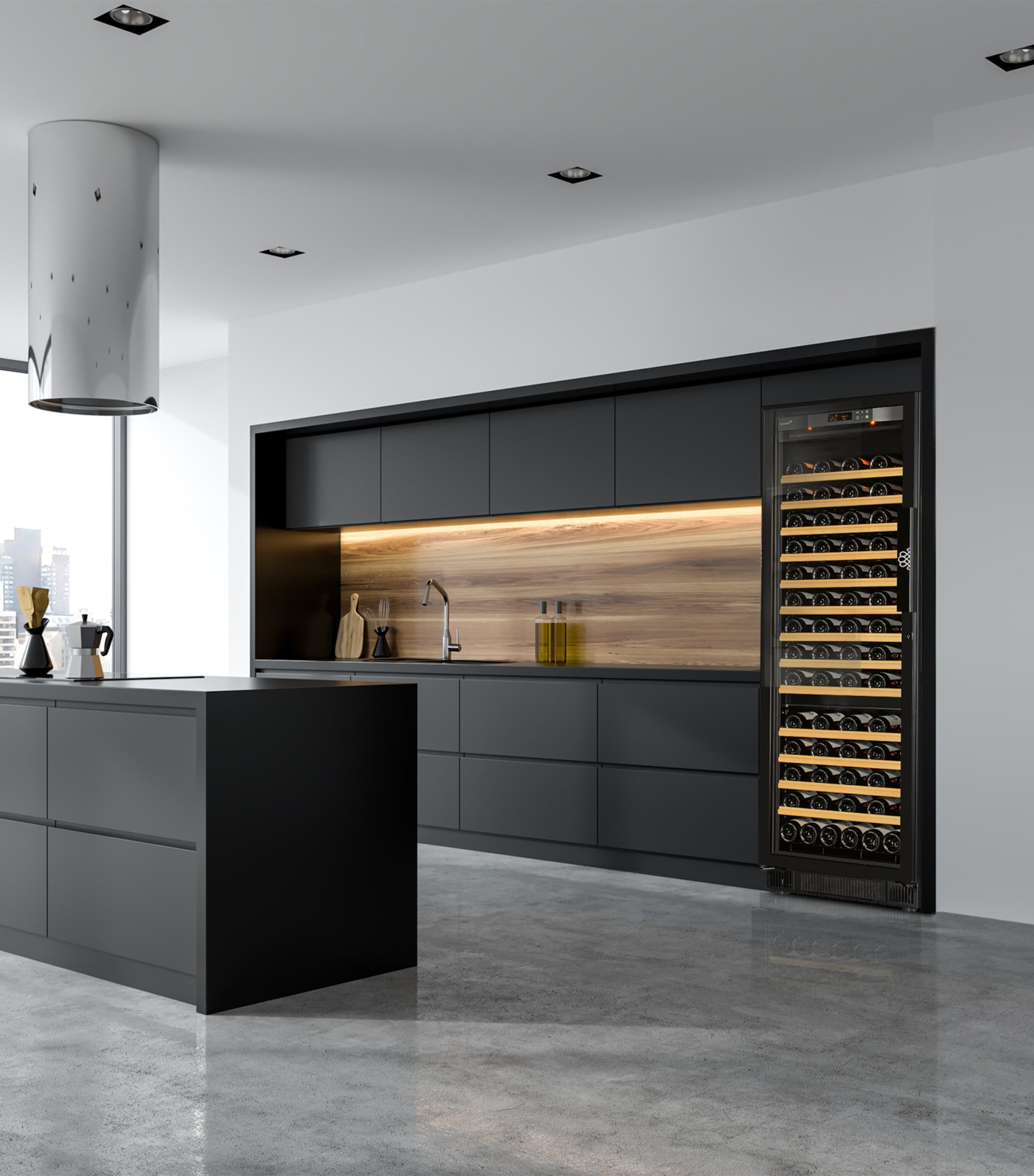 Compact S259 Premium Multi-Temperature Free-Standing Wine Cabinet NO COLOUR Image 2