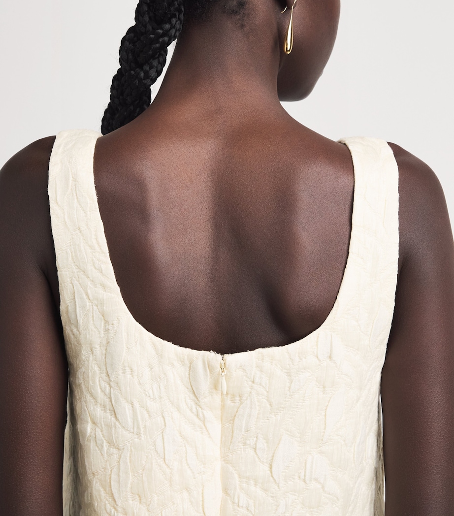 CAMILLA AND MARC Womens Cloqué Gracia Mini Dress Mcrm Cream Image 6
