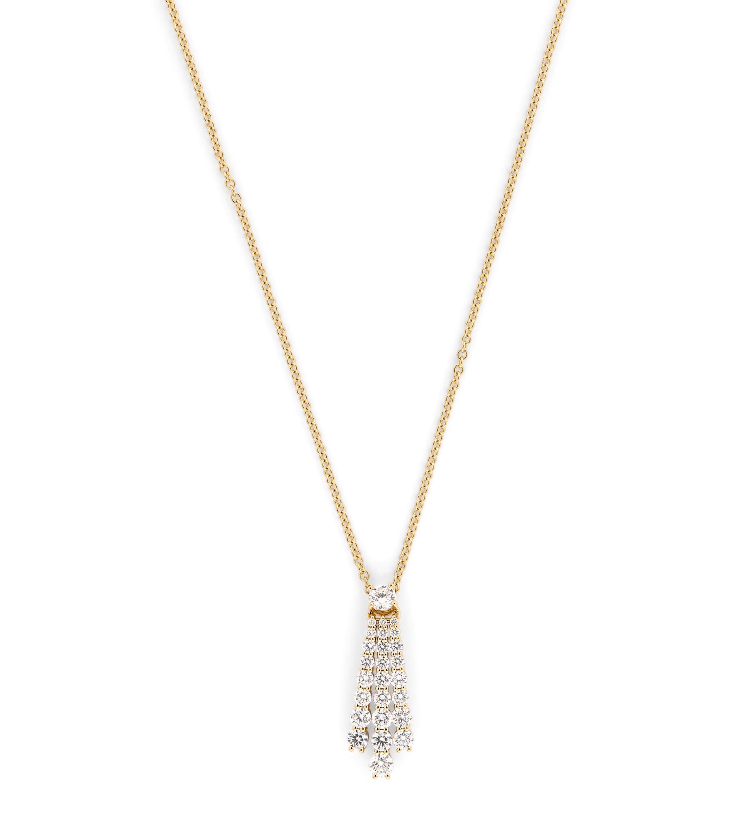 Melissa Kaye Yellow Gold And Diamond Sydney Pendant Necklace In Gold
