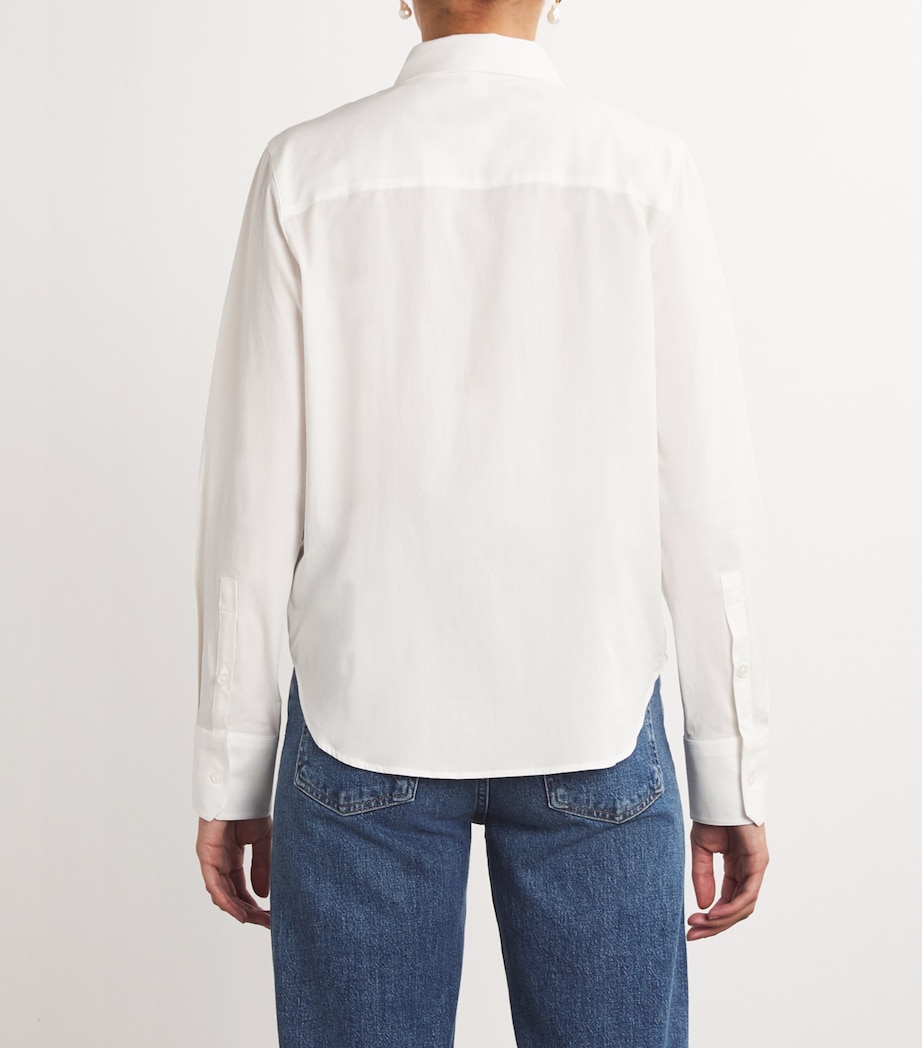 Cotton Travel Layering Shirt WHITE Image 4