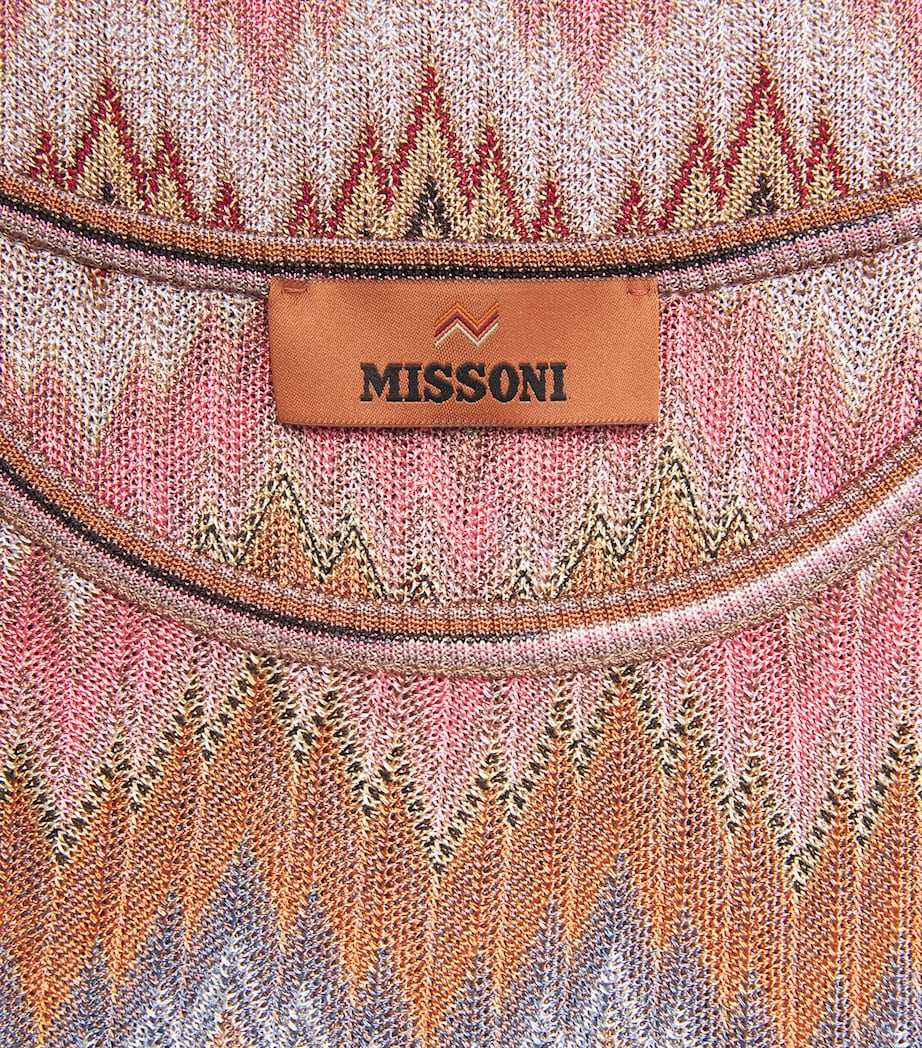 Snake Chevron Tank Top SM9Y1 PINK/RUST TONE Image 5