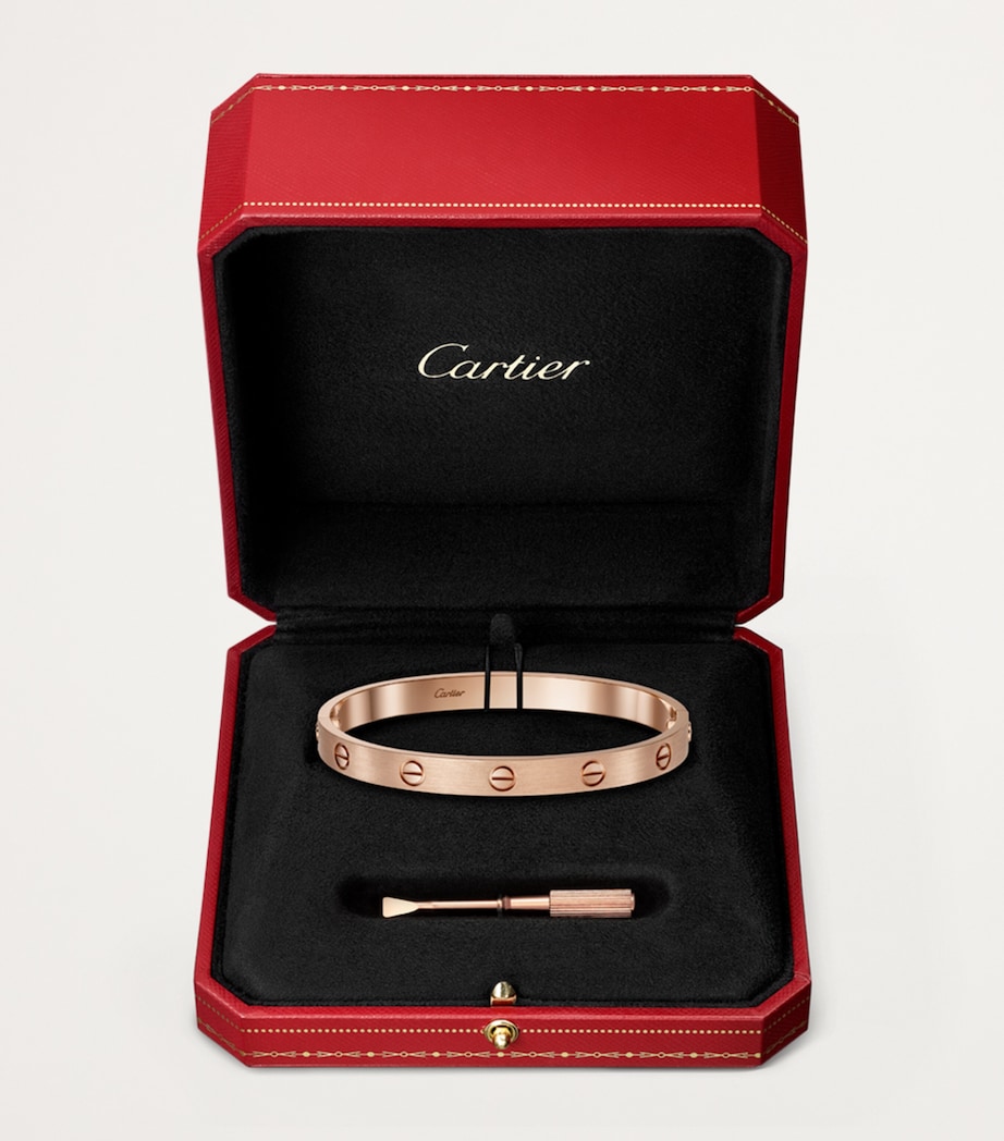 LOVE Classic Rose Gold Bracelet - Brushed Finish ROSE GOLD Image 8