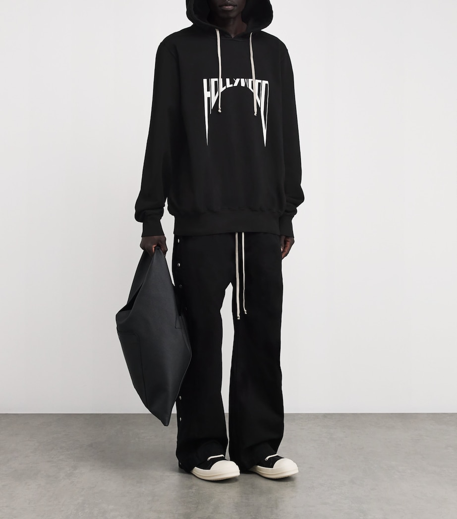 Rick Owens Mens DRKSHDW Cotton Hollywood Hoodie Image 2