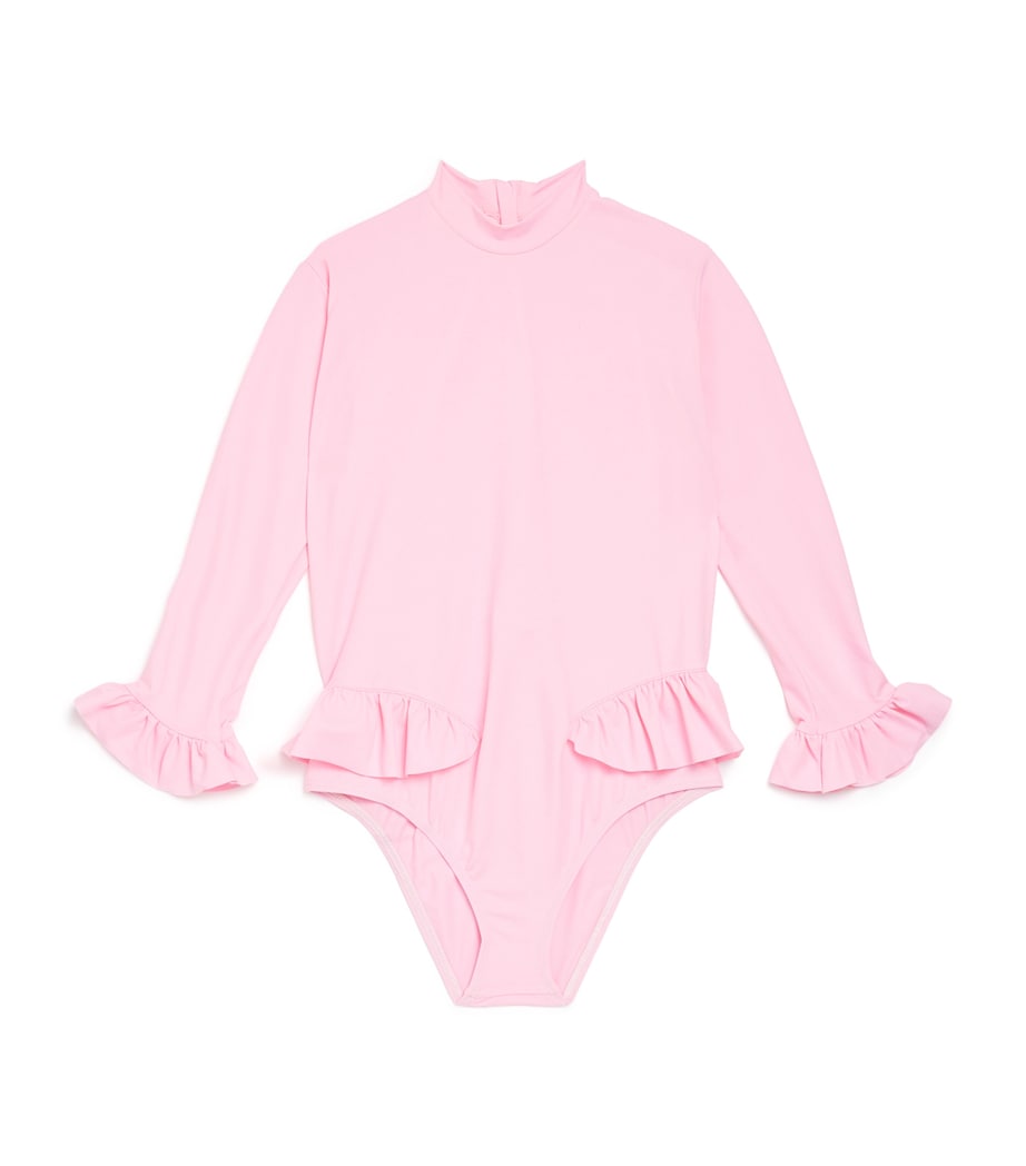 Bora Bora Surfer Long-Sleeve Swimsuit (24 Months-6 Years) LIGHT PINK Image 1