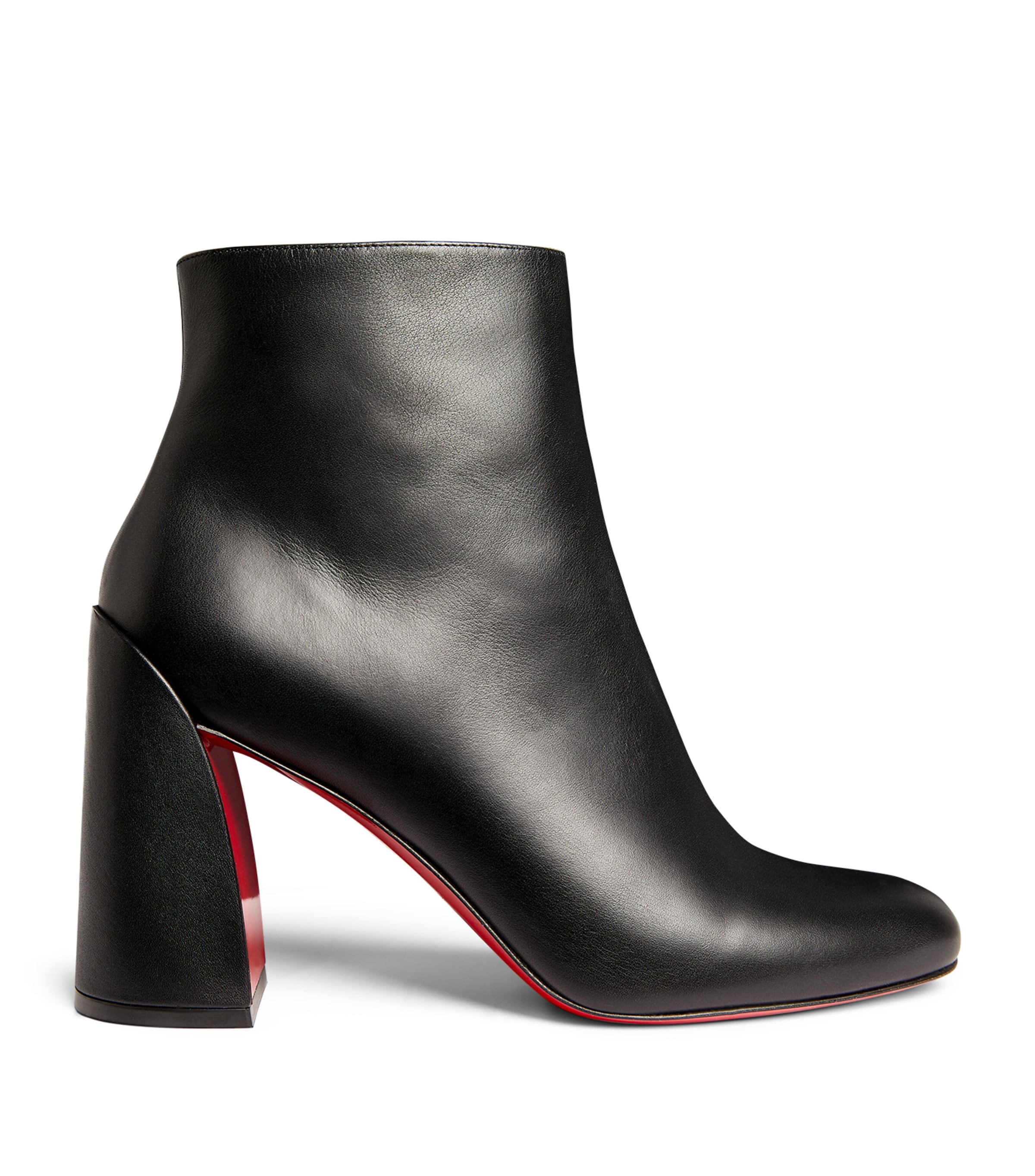 Christian Louboutin Turela 85 Leather Bootie In Black
