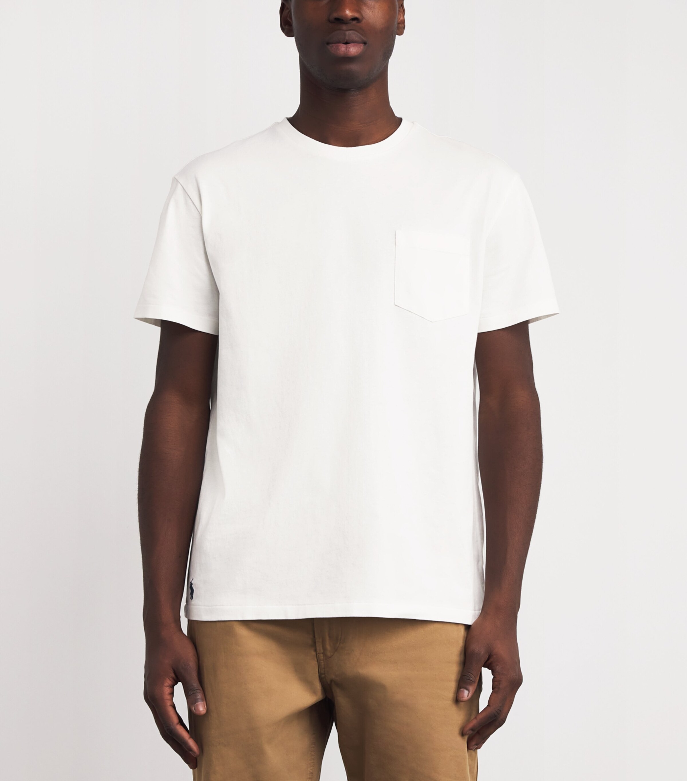 Cotton Pocket T-Shirt WHITE Image 3