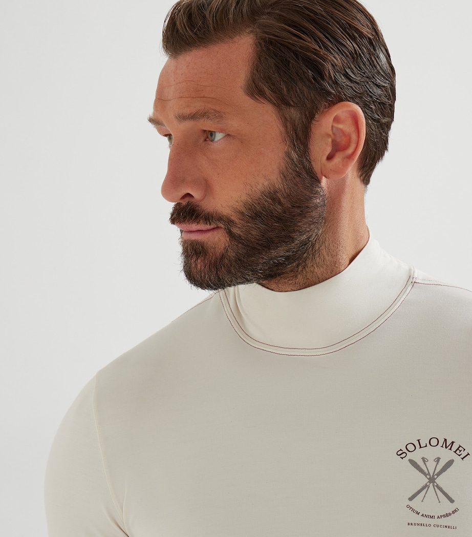 Silk High-Neck Sweater C8238 Image 6