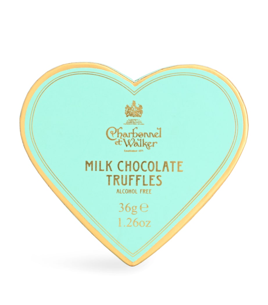 Milk Chocolate Truffles Mini Heart (34g) NO COLOUR Image 1