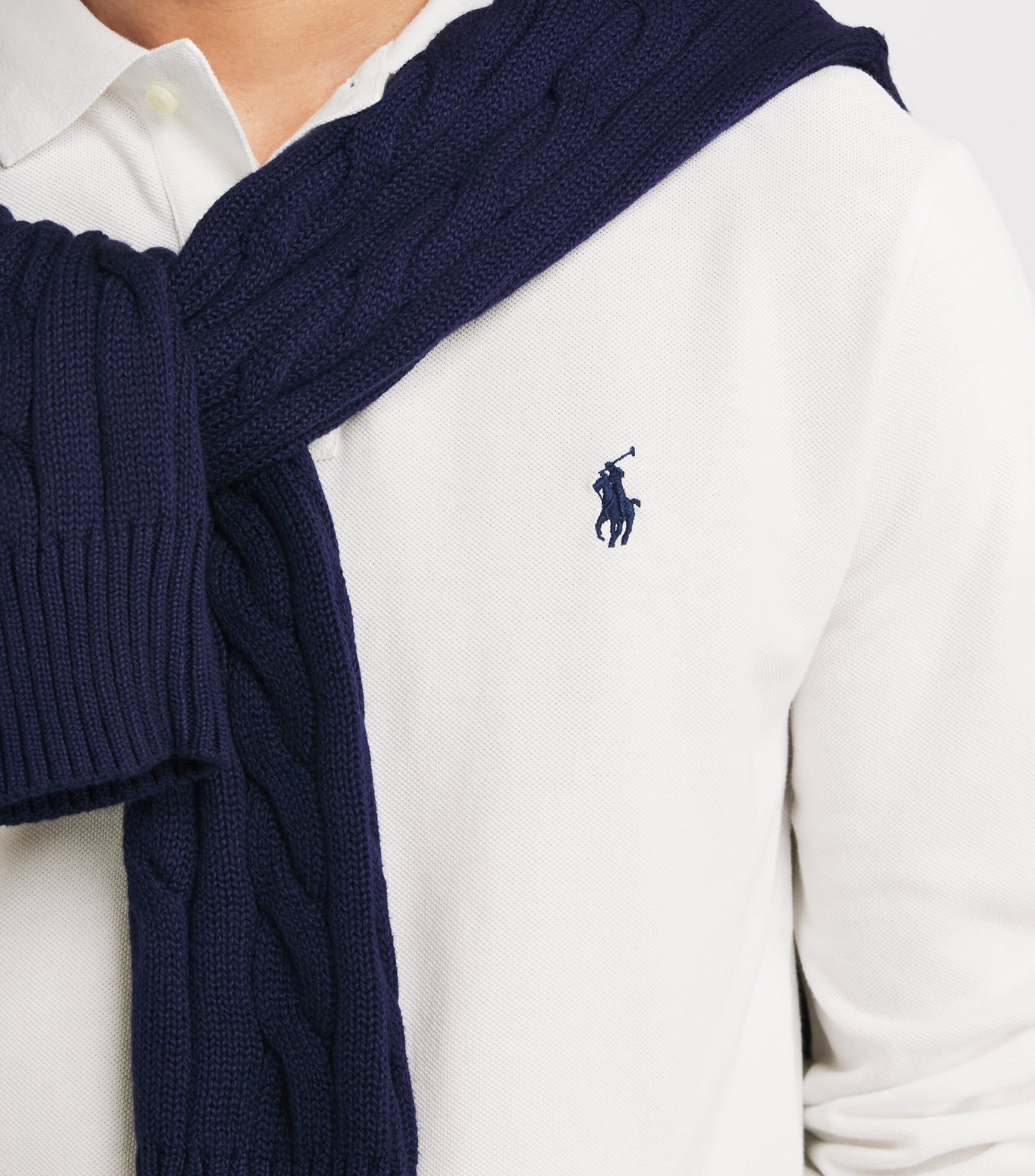Polo Ralph Lauren Mens Logo Polo Shirt White Image 6