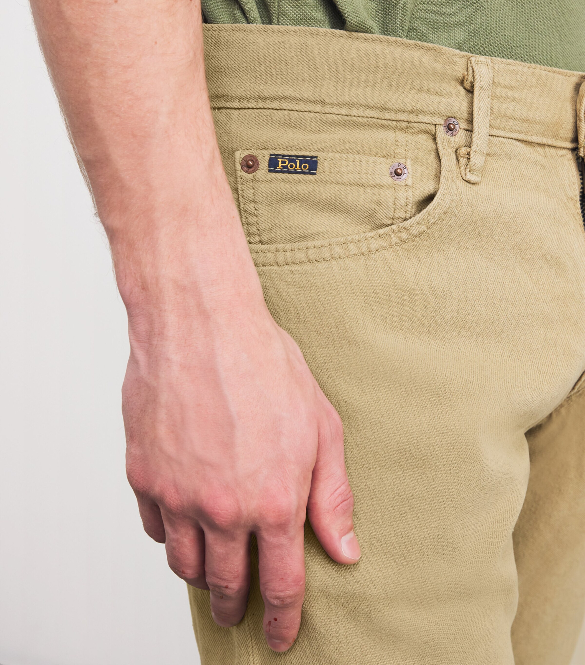 Hampton Relaxed Straight Jeans BEIGE Image 4