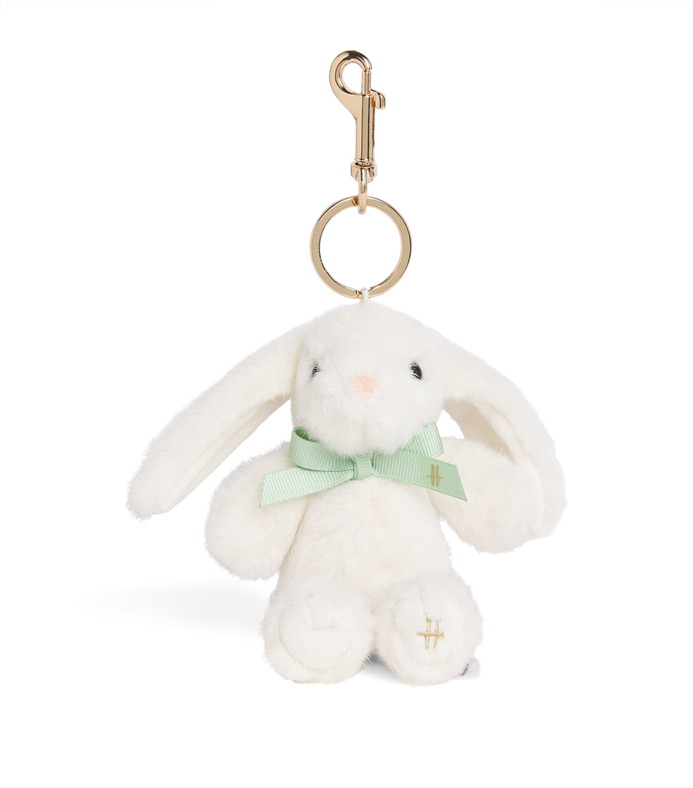 Plush Bunny Keyring WHITE Image 1