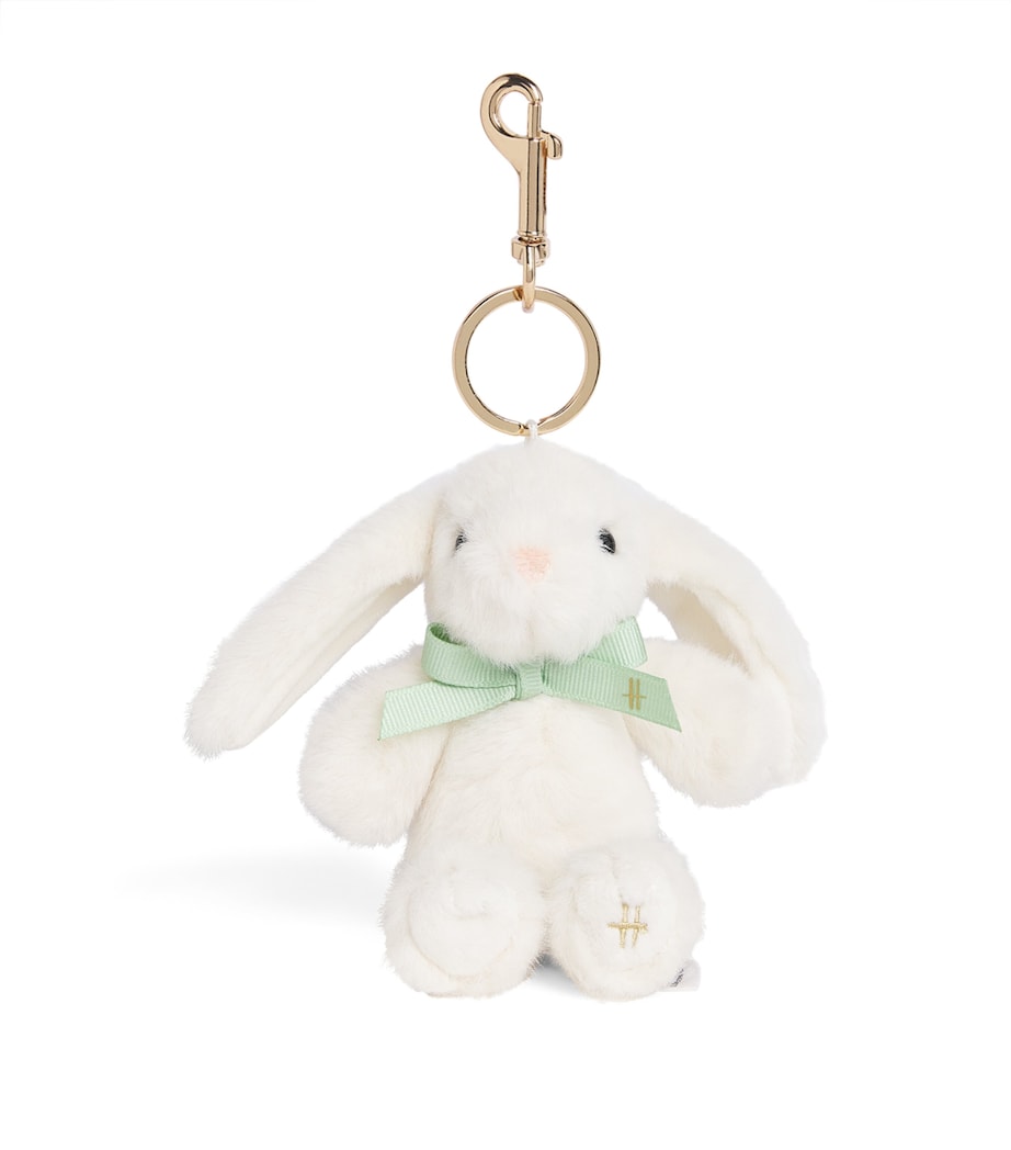 Plush Bunny Keyring WHITE Image 1