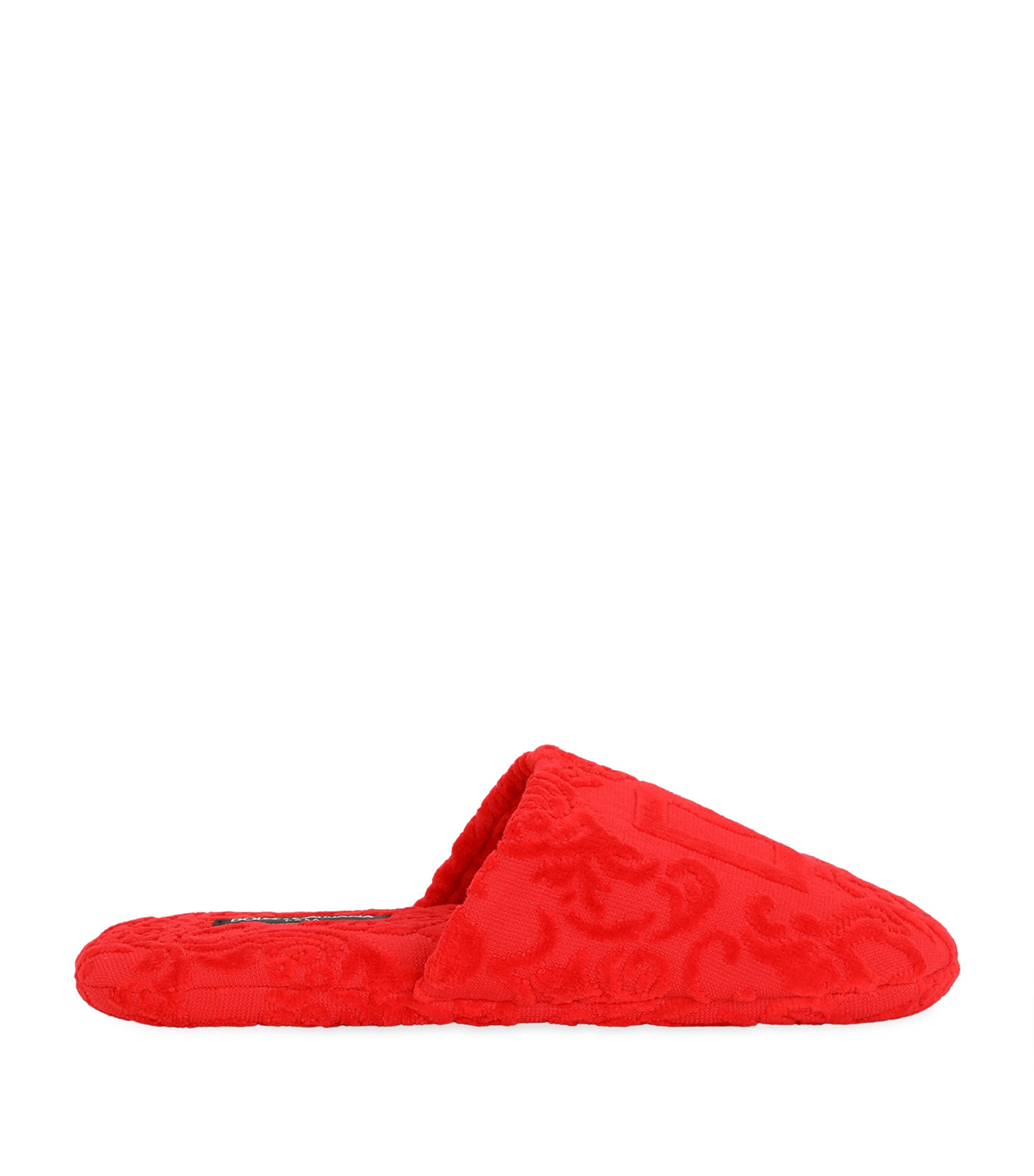 Dolce & Gabbana Terry Cotton Dg Slippers
