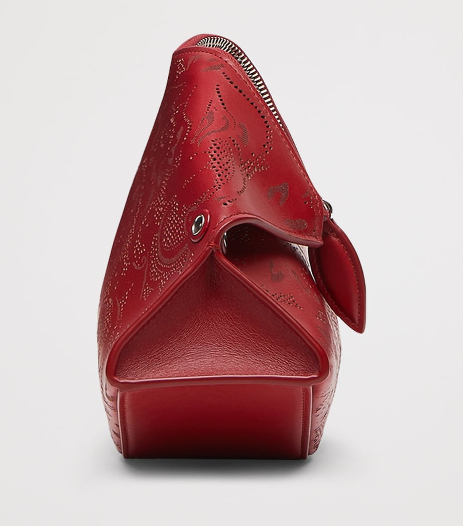 McQueen Leather Manta Clutch Bag Image 5