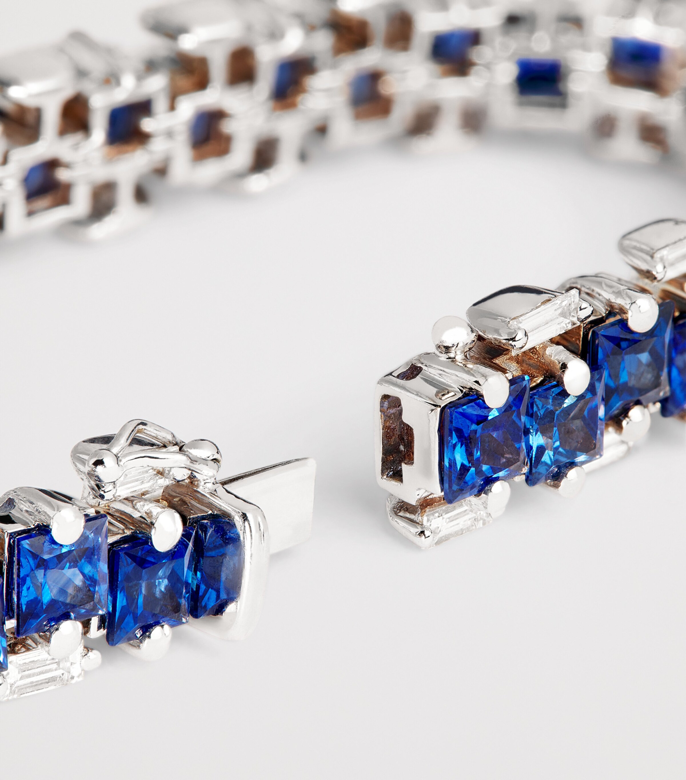 Suzanne Kalan White Gold, Diamond and Blue Sapphire One of a Kind Bracelet Wg/db Image 4