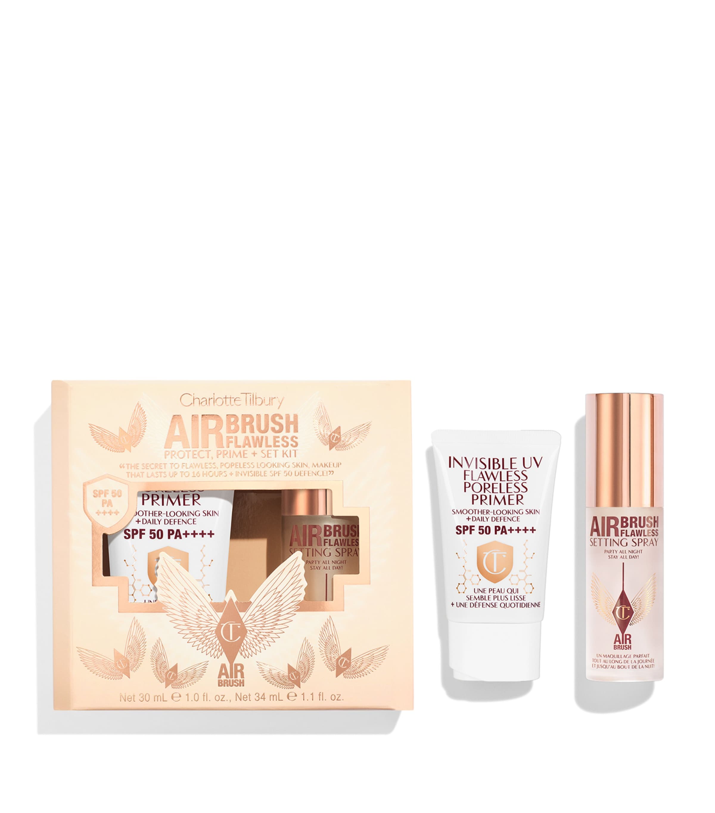 Charlotte Tilbury Airbrush Flawless Prime And Set Kit