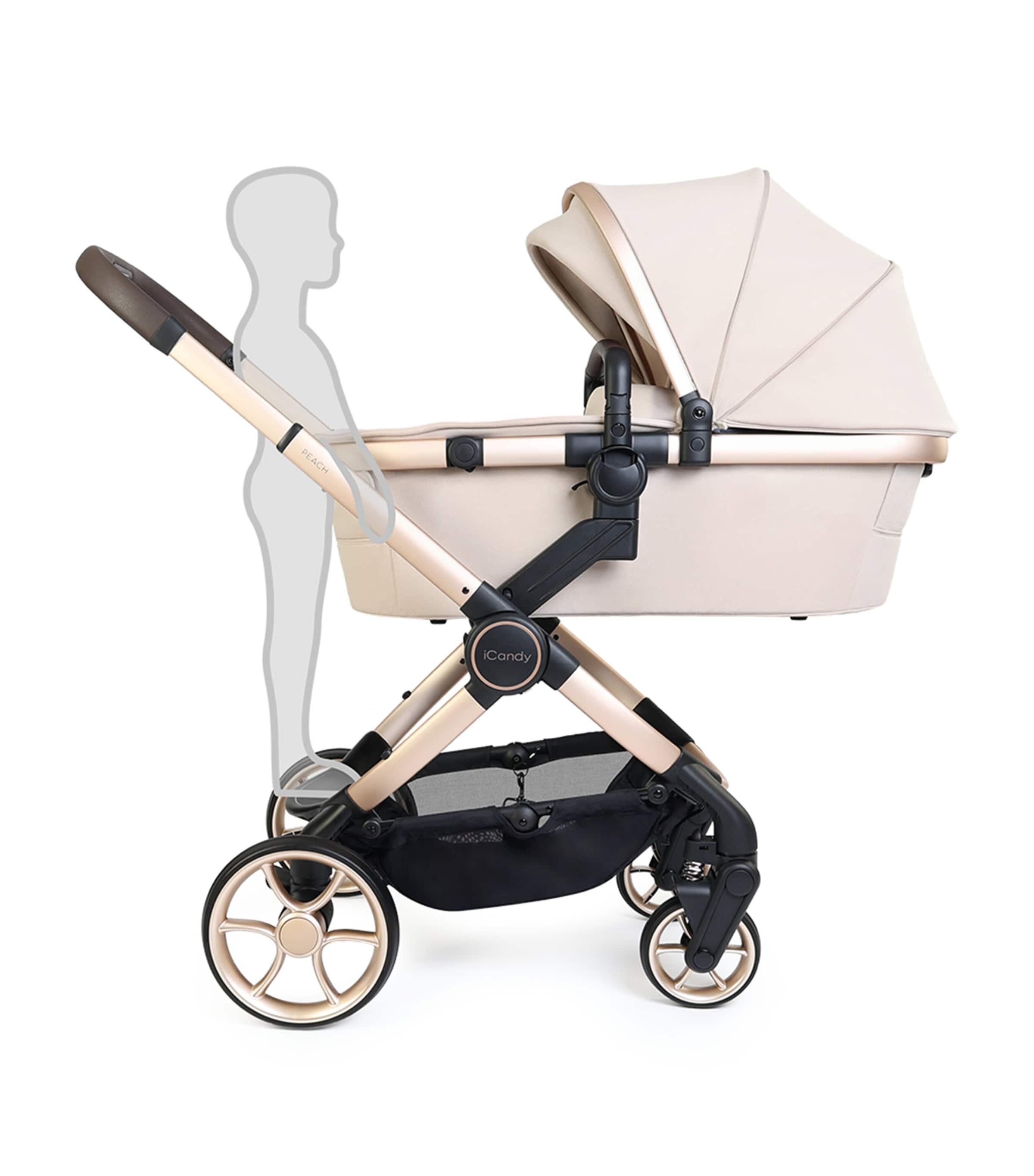 iCandy Peach 8 Pushchair and Carrycot Set Biscotti Image 2