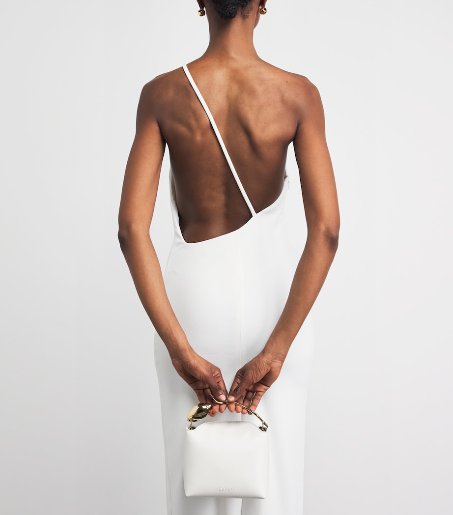 Solace London Womens Crepe Alexandra Maxi Dress Cream Image 3