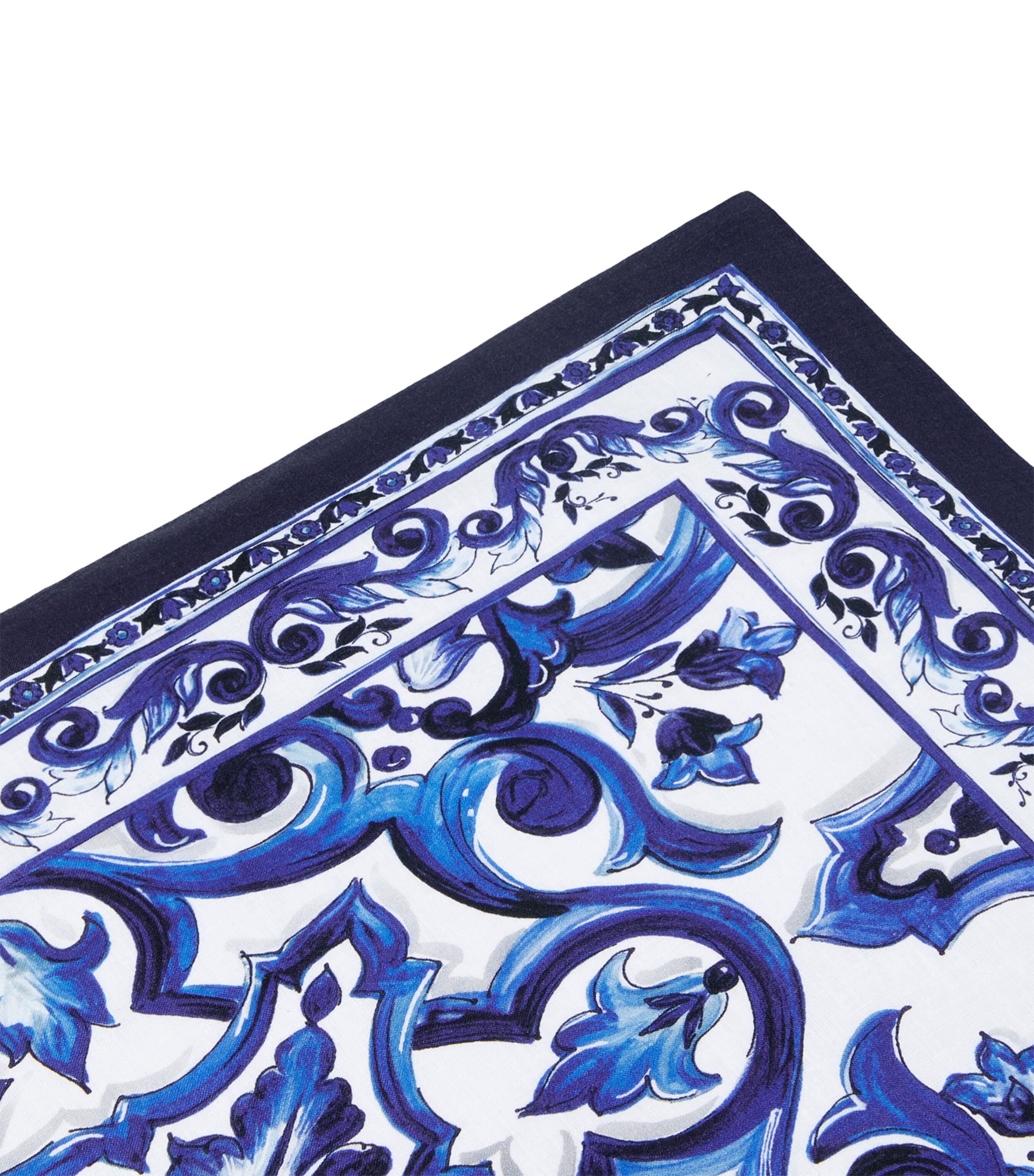 Linen Blu Mediterraneo Majolica Placemat and Napkin Set UB011 MAIOLICA BLU M Image 4