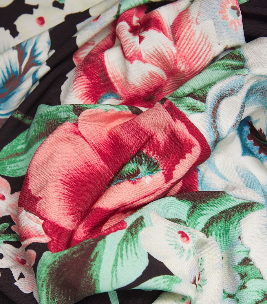 Jersey Floral Midi Dress 200 BROWN FLORAL Image 5