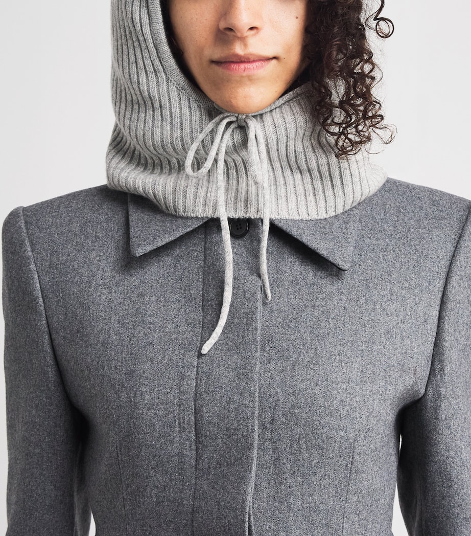 Yves Salomon Cashmere Ribbed Balaclava Image 2
