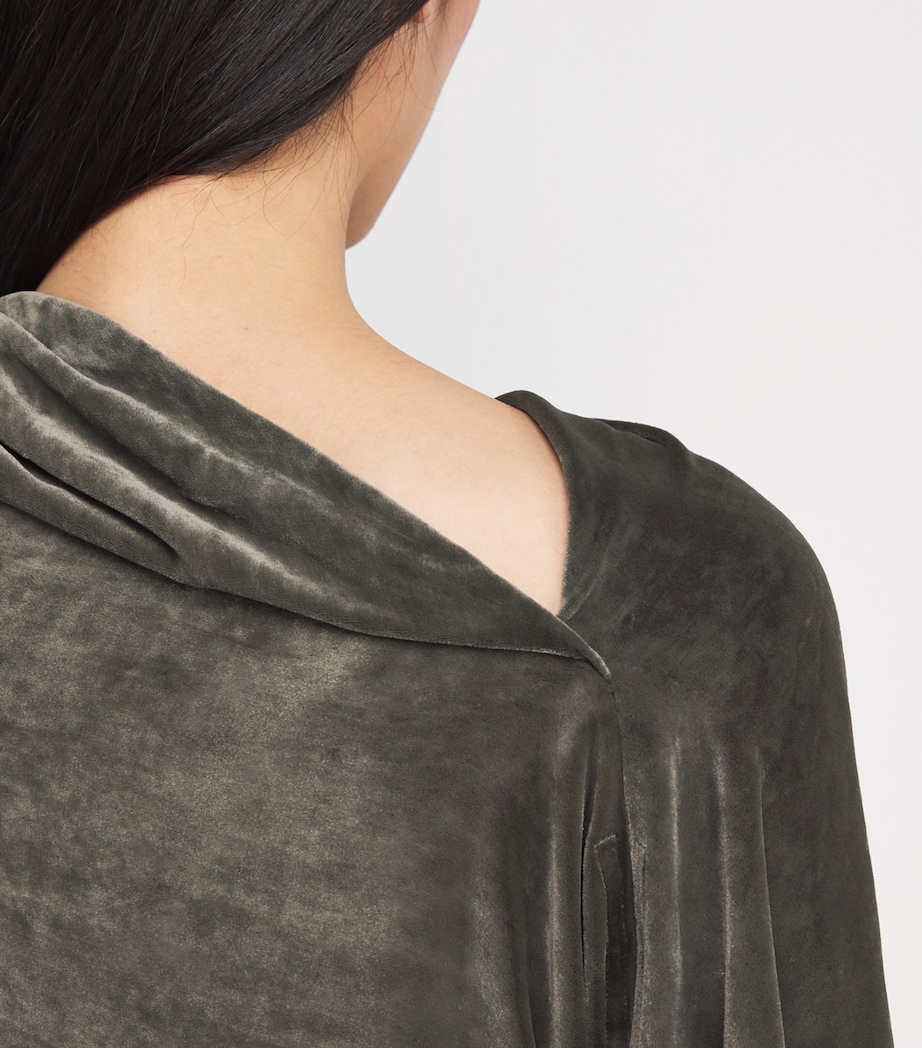 Velvet Cylinder Draped Top 25 BOSCO Image 6