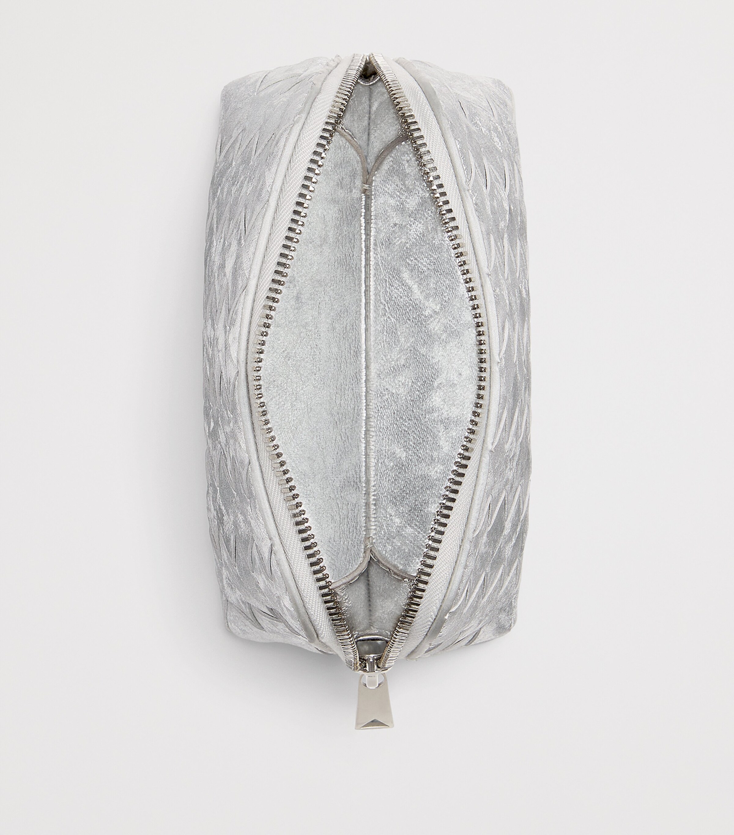 Bottega Veneta Small Leather Intrecciato Half-Moon Pouch Image 2